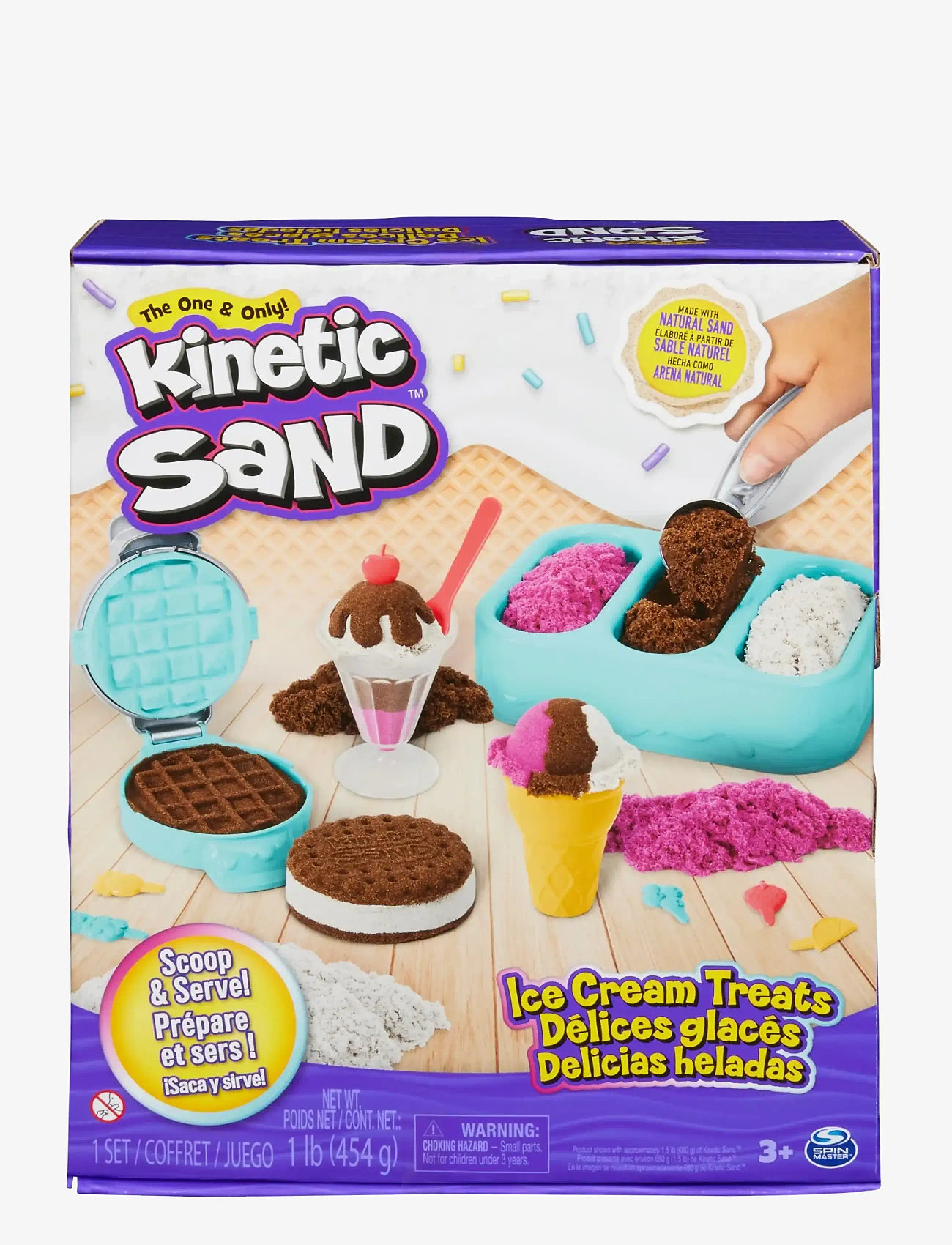 Kinetic Sand - Kinetic Sand Ice Cream Treats - modellervoks - multi - 2