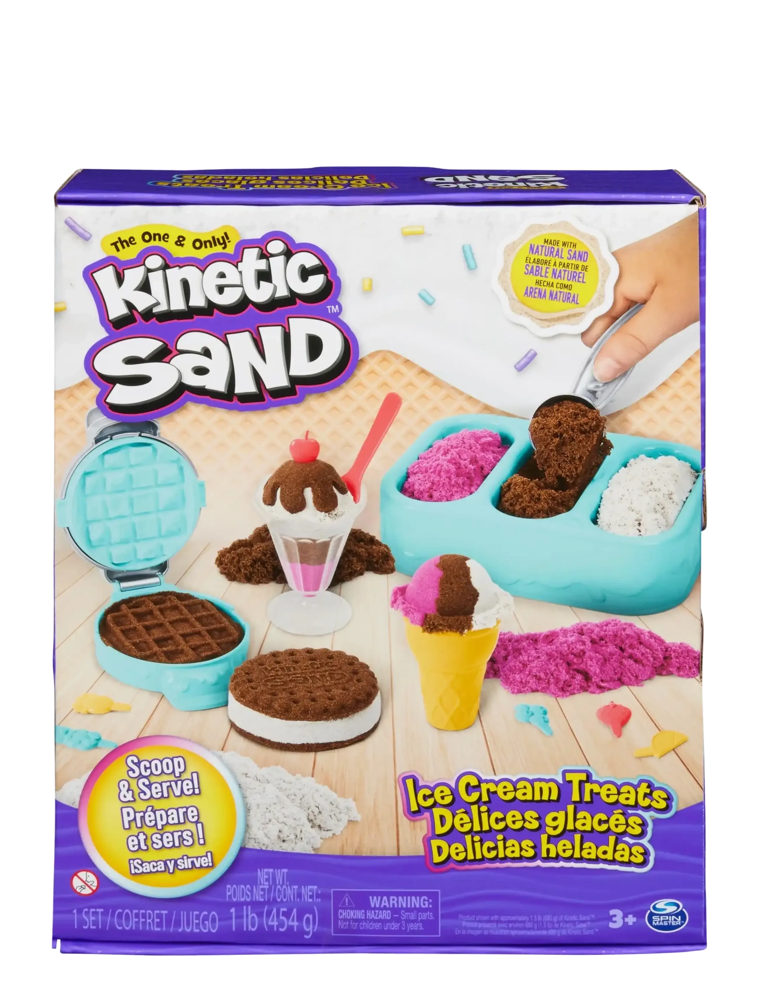 Kinetic Sand - Kinetic Sand Ice Cream Treats - modelleringsleire - multi - 2