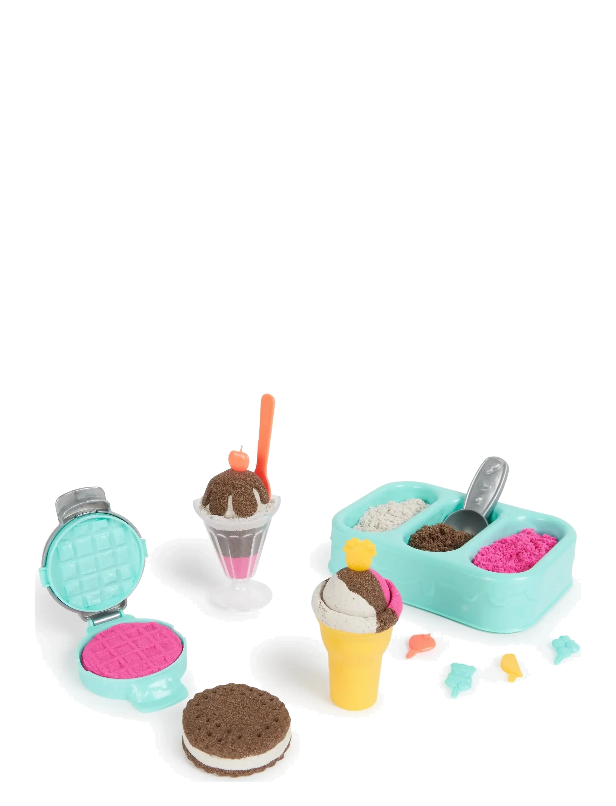Kinetic Sand - Kinetic Sand Ice Cream Treats - modelleringsleire - multi - 3