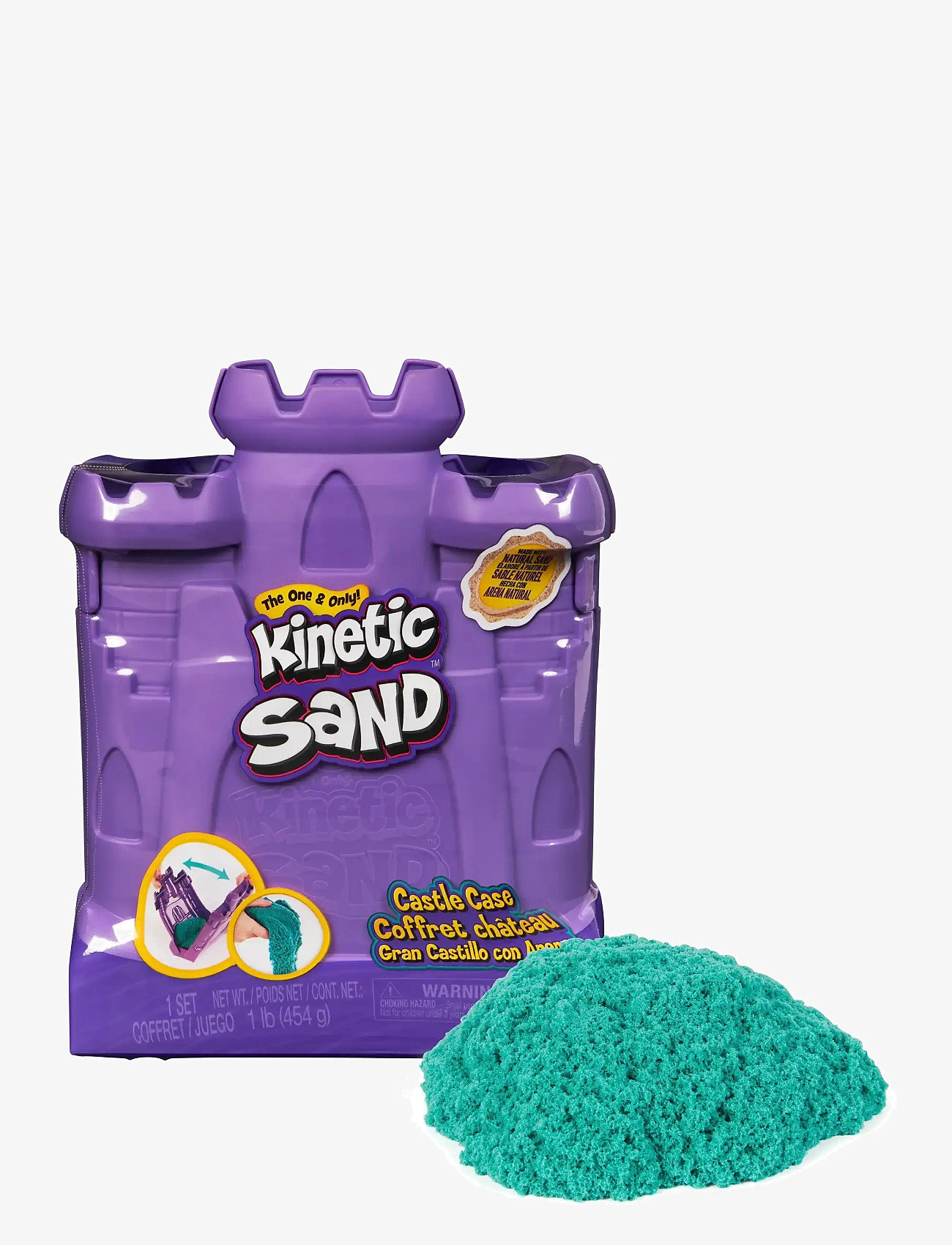 Kinetic Sand - Kinetic Sand Castle Case - Lime Green - modellervoks - multi - 1