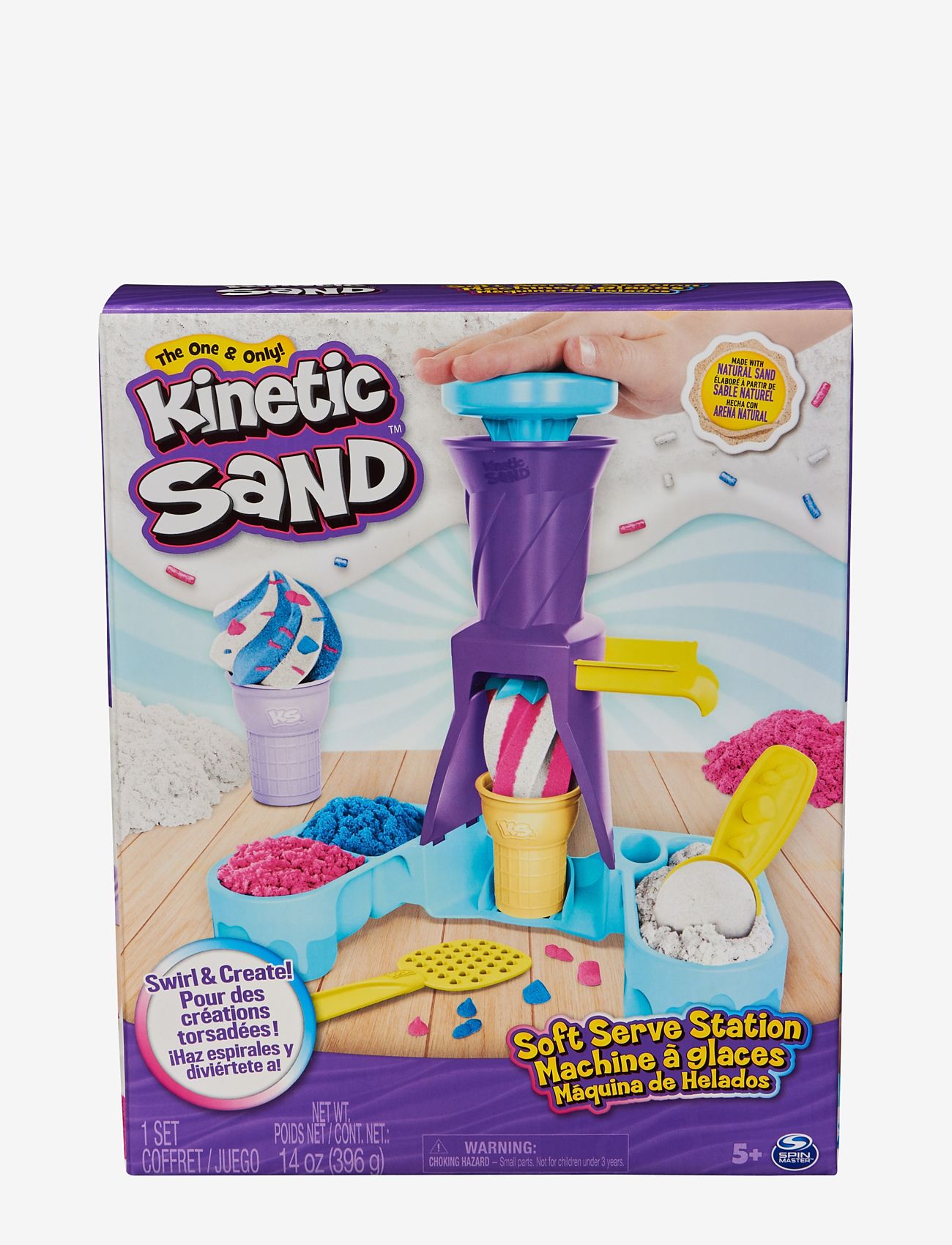 Kinetic Sand - Kinetic Sand Soft Serve Station - modelleringsleire - multi - 2
