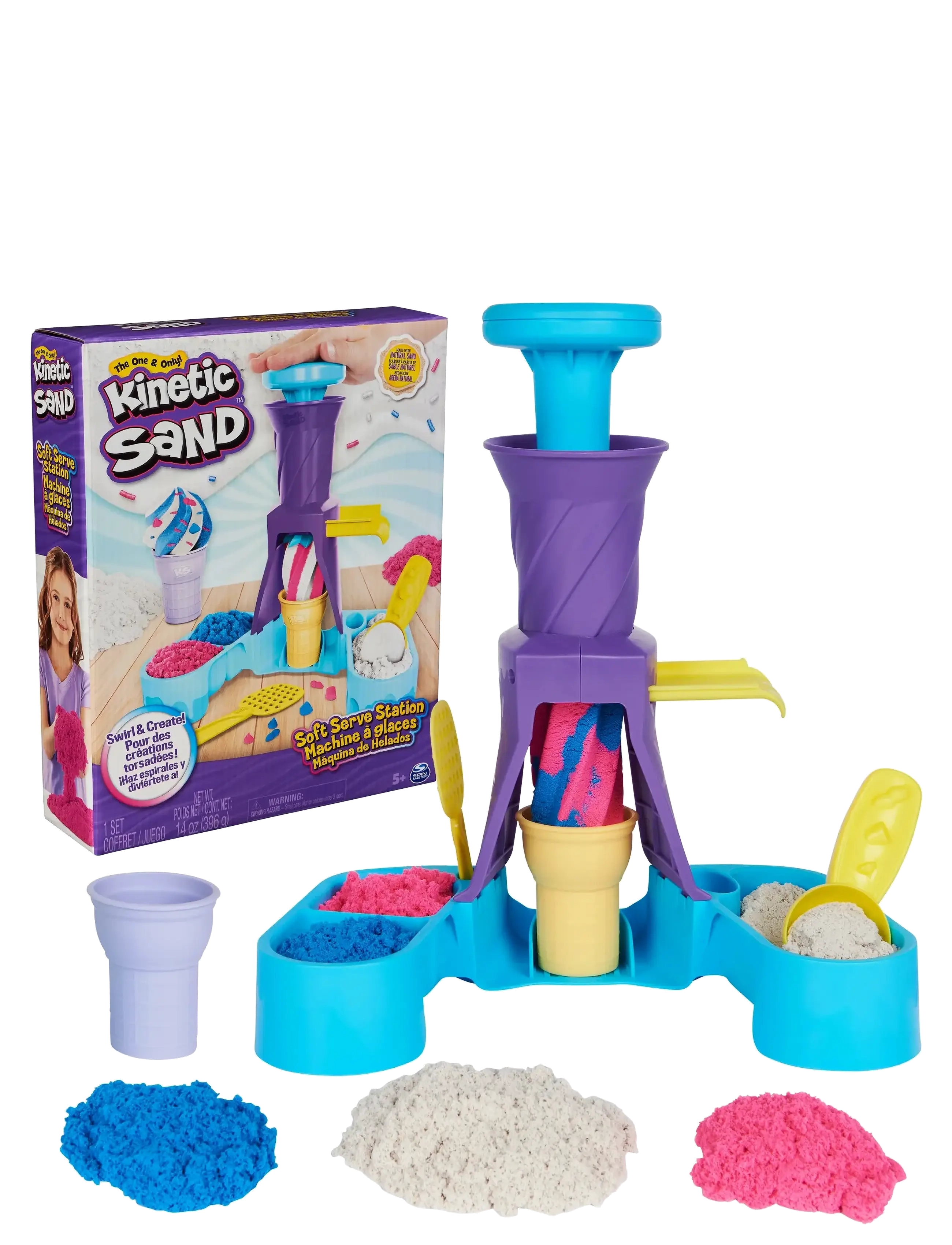 Kinetic Sand - Kinetic Sand Soft Serve Station - leir - multi - 1