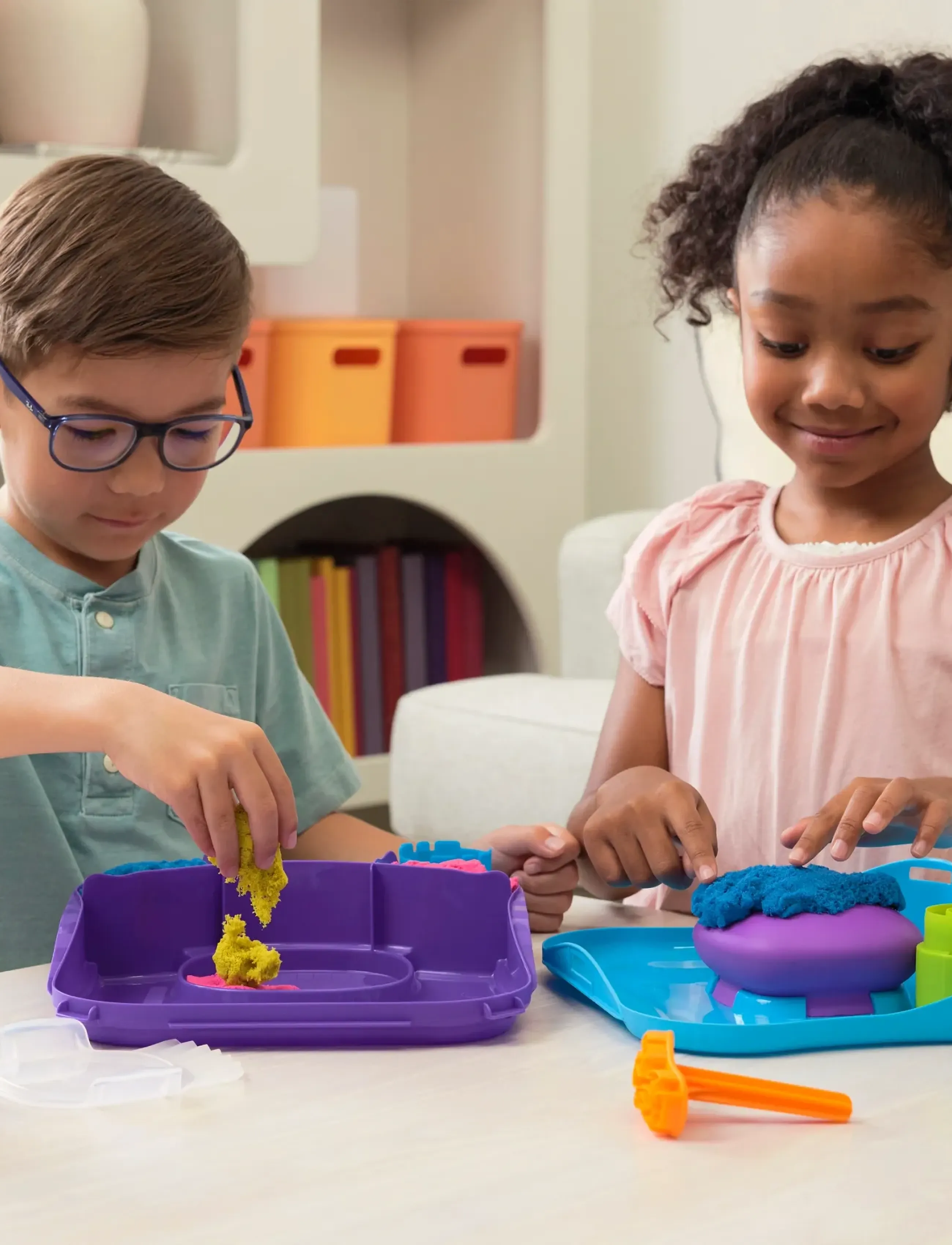 Kinetic Sand Squishmotion Set, Børn, Craft Sæt, Multi/mønstret, Str: ONE SIZE