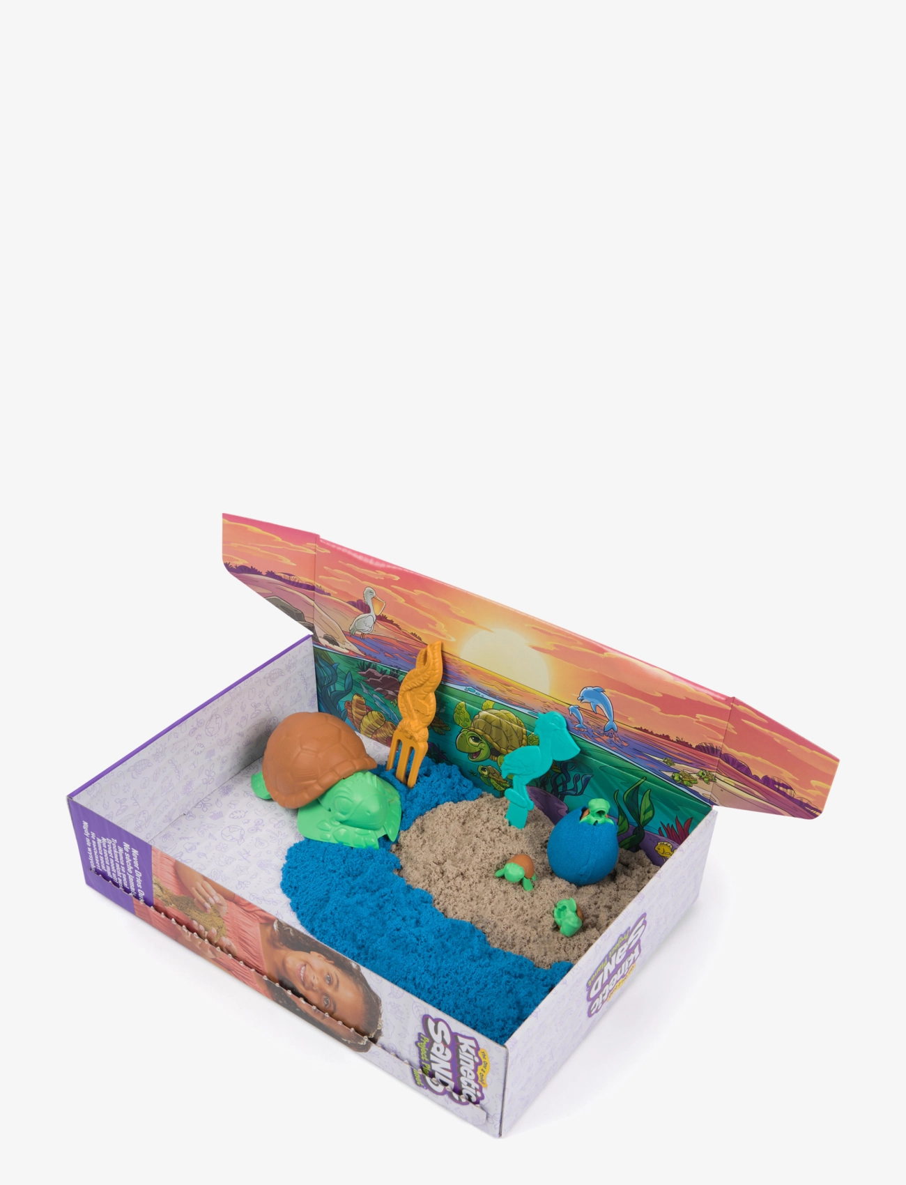 Kinetic Sand - Kinetic Sand Turtle Beach Set - askartelusarja - multi - 1