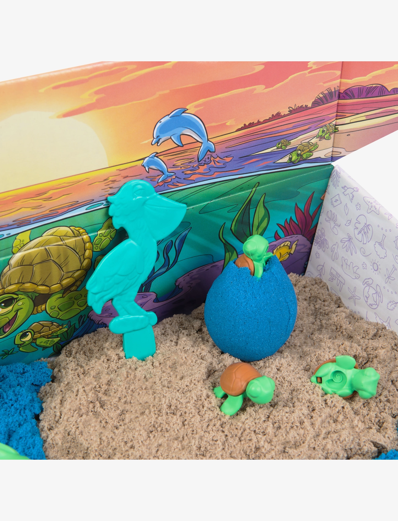 Kinetic Sand - Kinetic Sand Turtle Beach Set - askartelusarja - multi - 3
