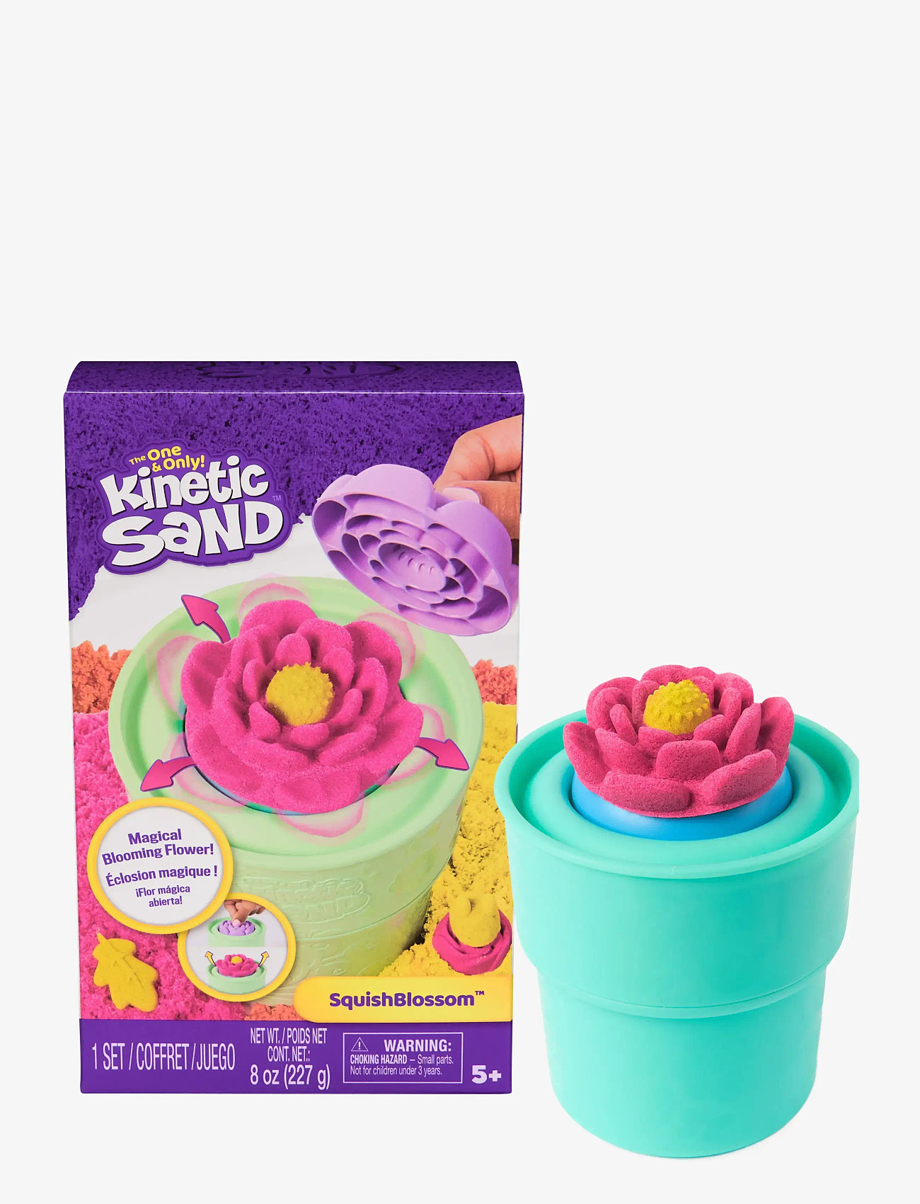 Kinetic Sand - Kinetic Sand Squish Blossom - kreasæt - muti - 0