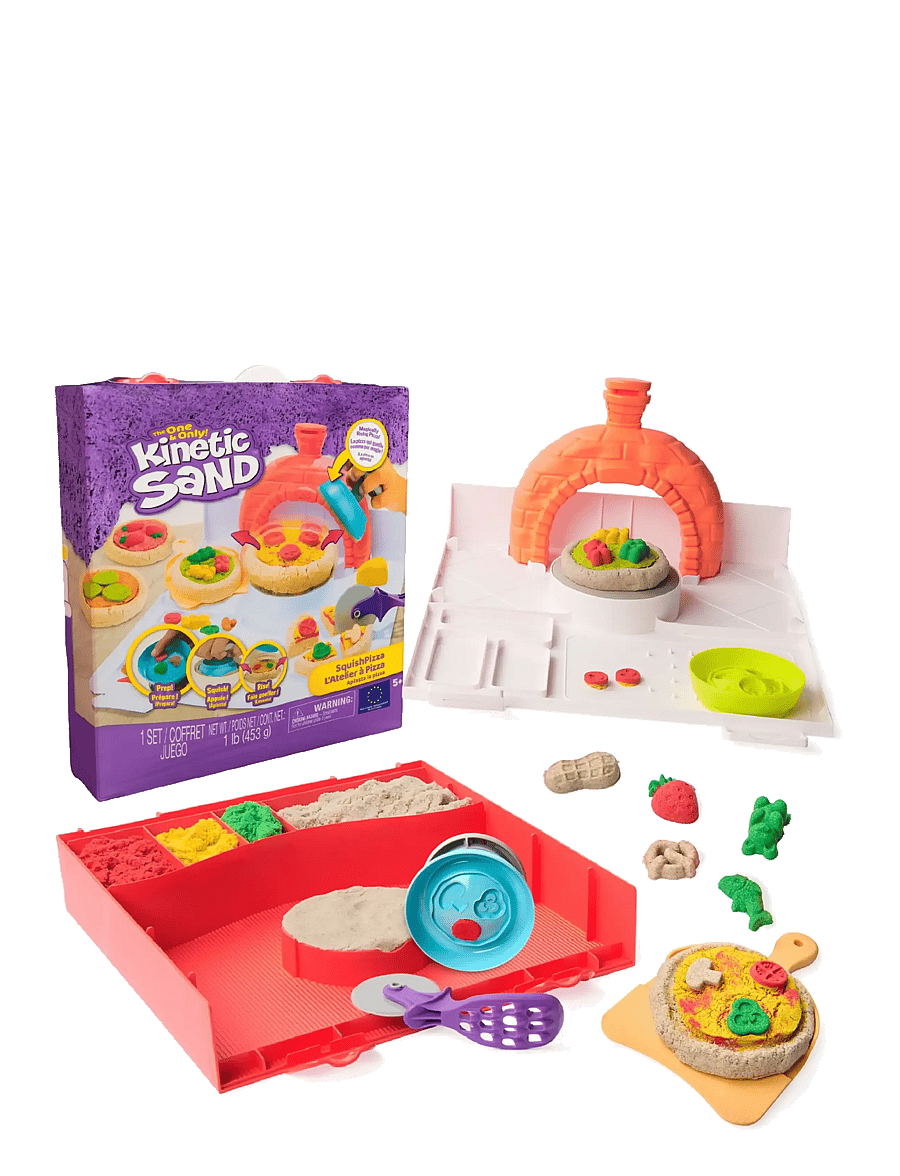 Kinetic Sand - Kinetic Sand Squish Pizza - leklera - muti - 0