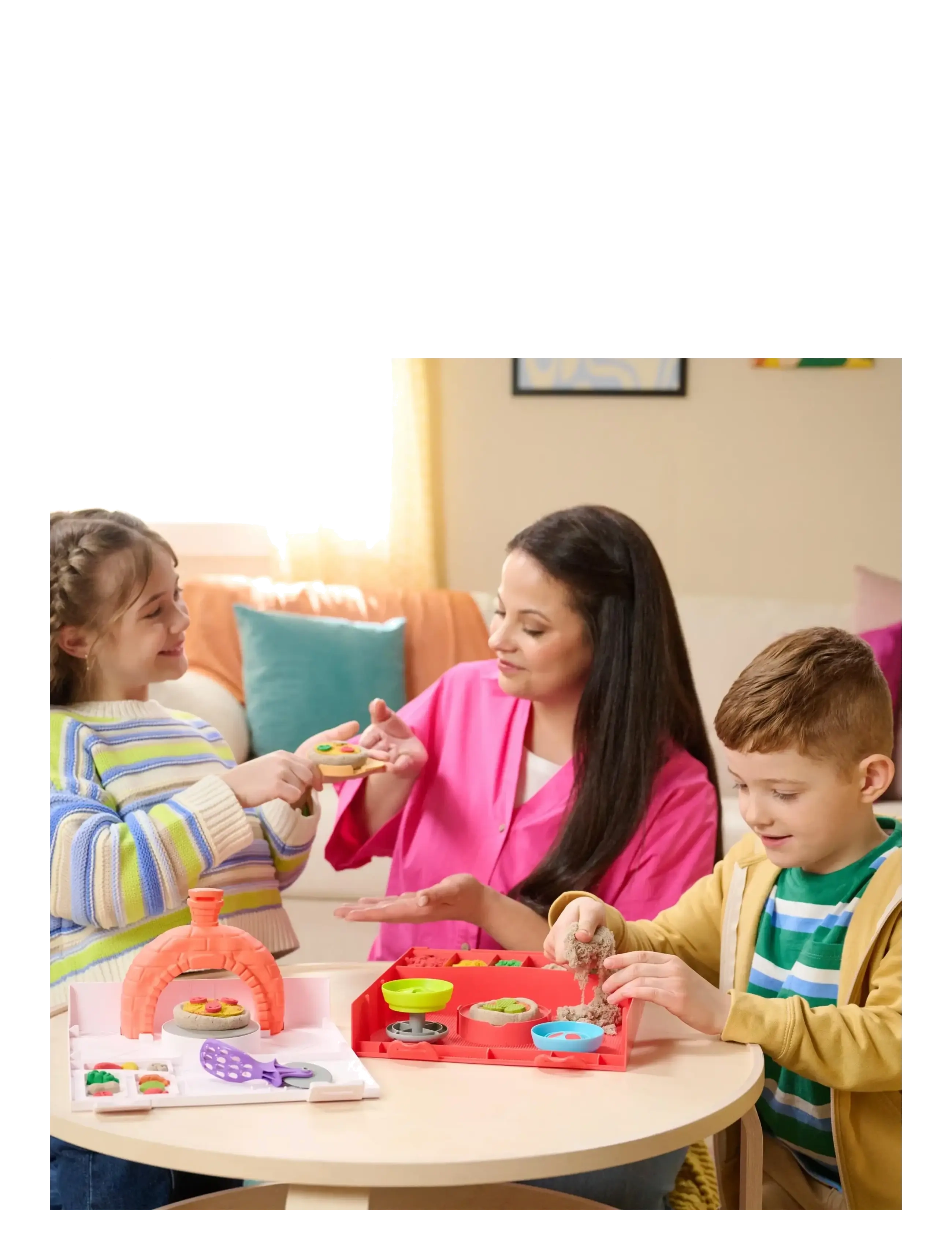 Kinetic Sand - Kinetic Sand Squish Pizza - modelleringsleire - muti - 1