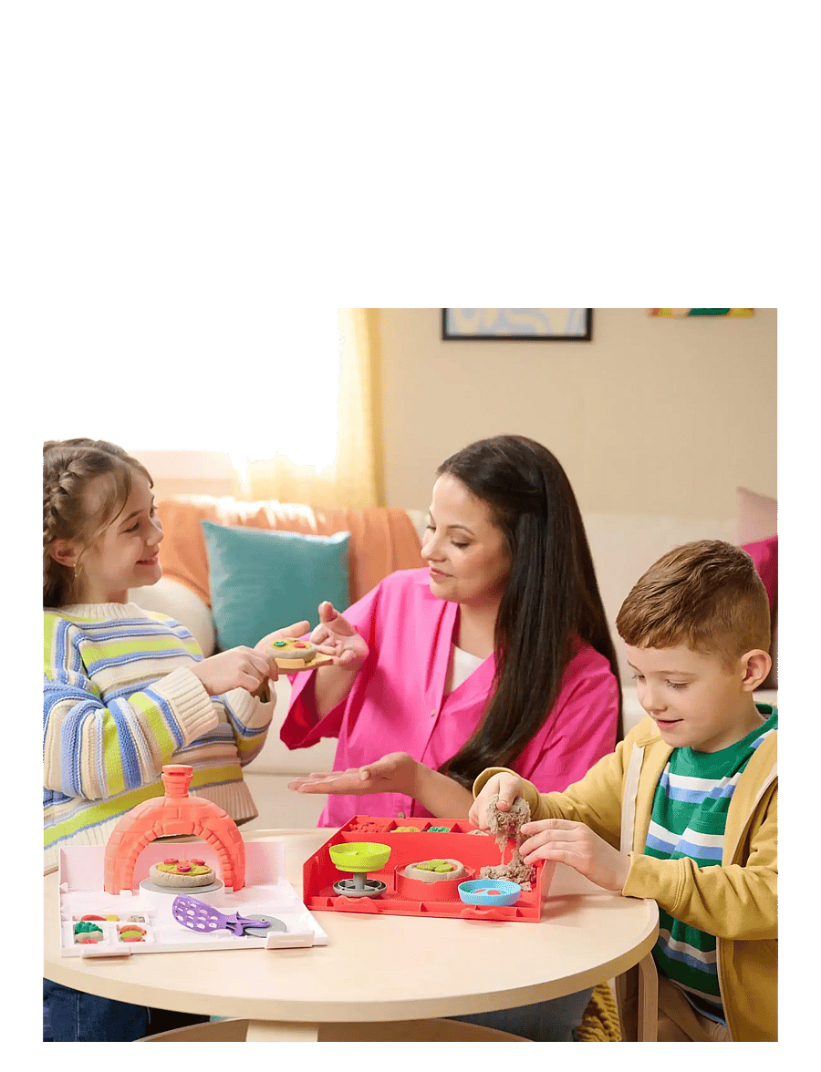 Kinetic Sand - Kinetic Sand Squish Pizza - leklera - muti - 1