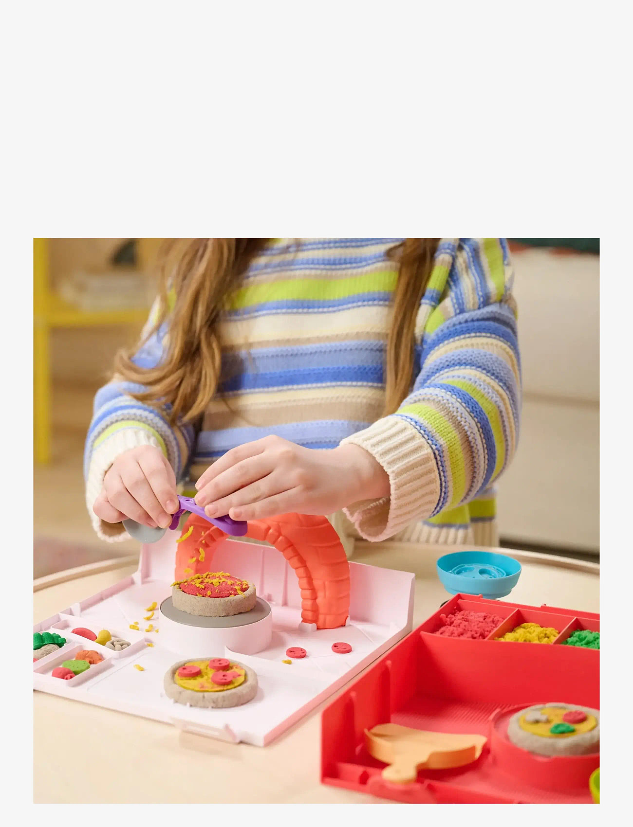 Kinetic Sand - Kinetic Sand Squish Pizza - leklera - muti - 3