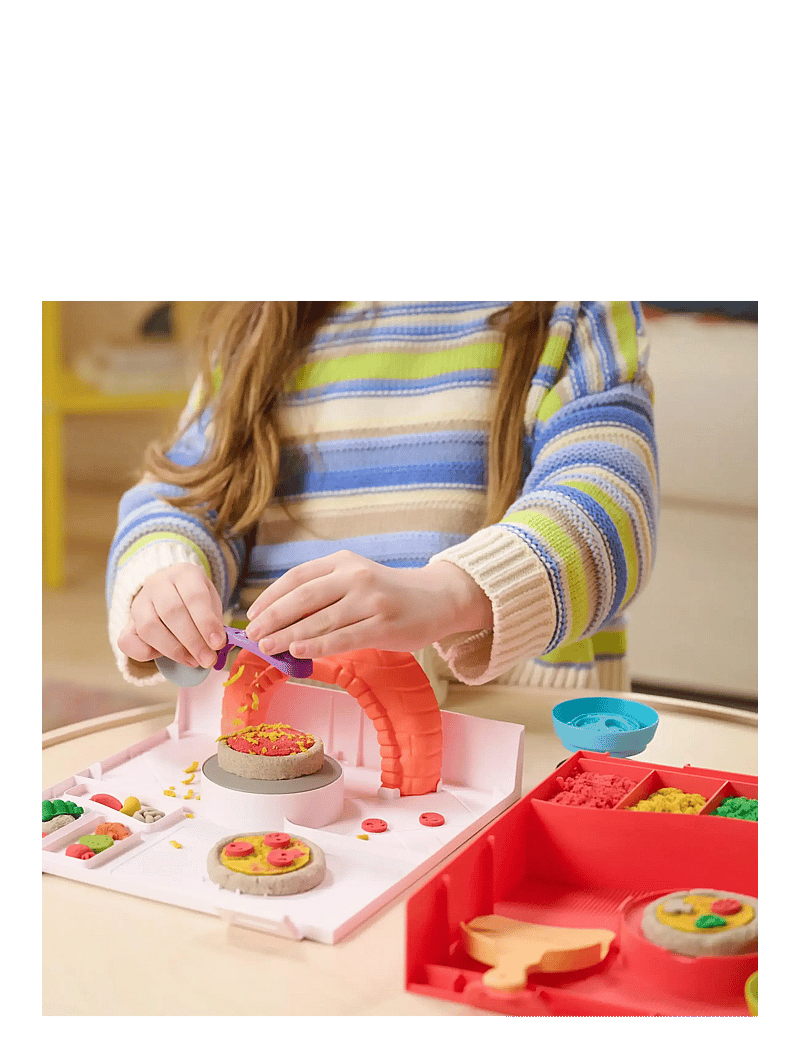 Kinetic Sand - Kinetic Sand Squish Pizza - muovailuvahat - muti - 3