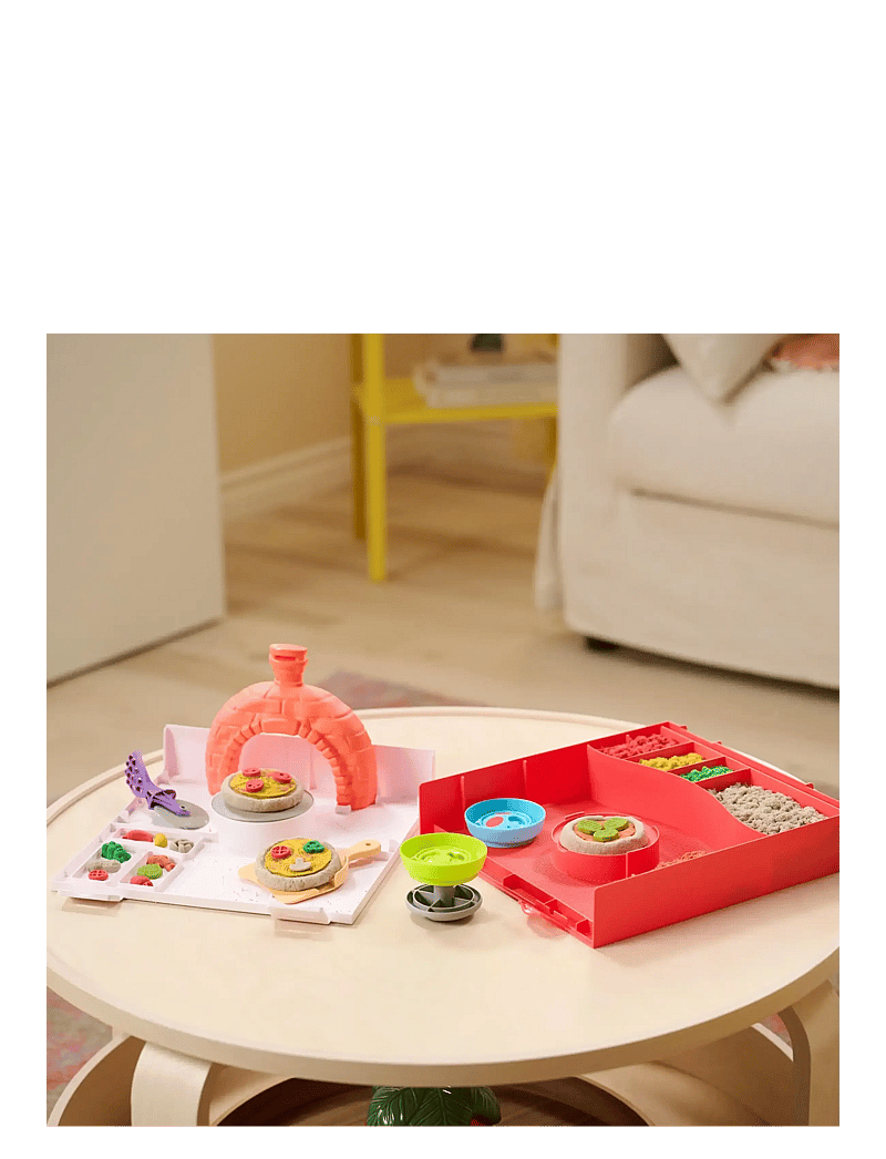 Kinetic Sand - Kinetic Sand Squish Pizza - muovailuvahat - muti - 4