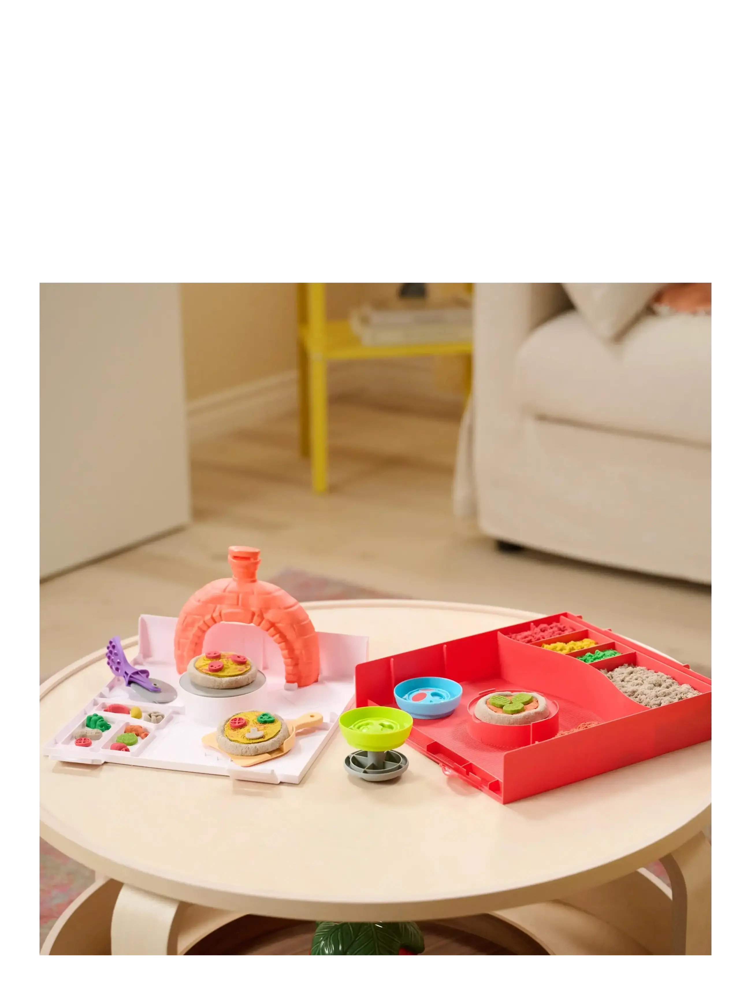 Kinetic Sand - Kinetic Sand Squish Pizza - modelleringsleire - muti - 4