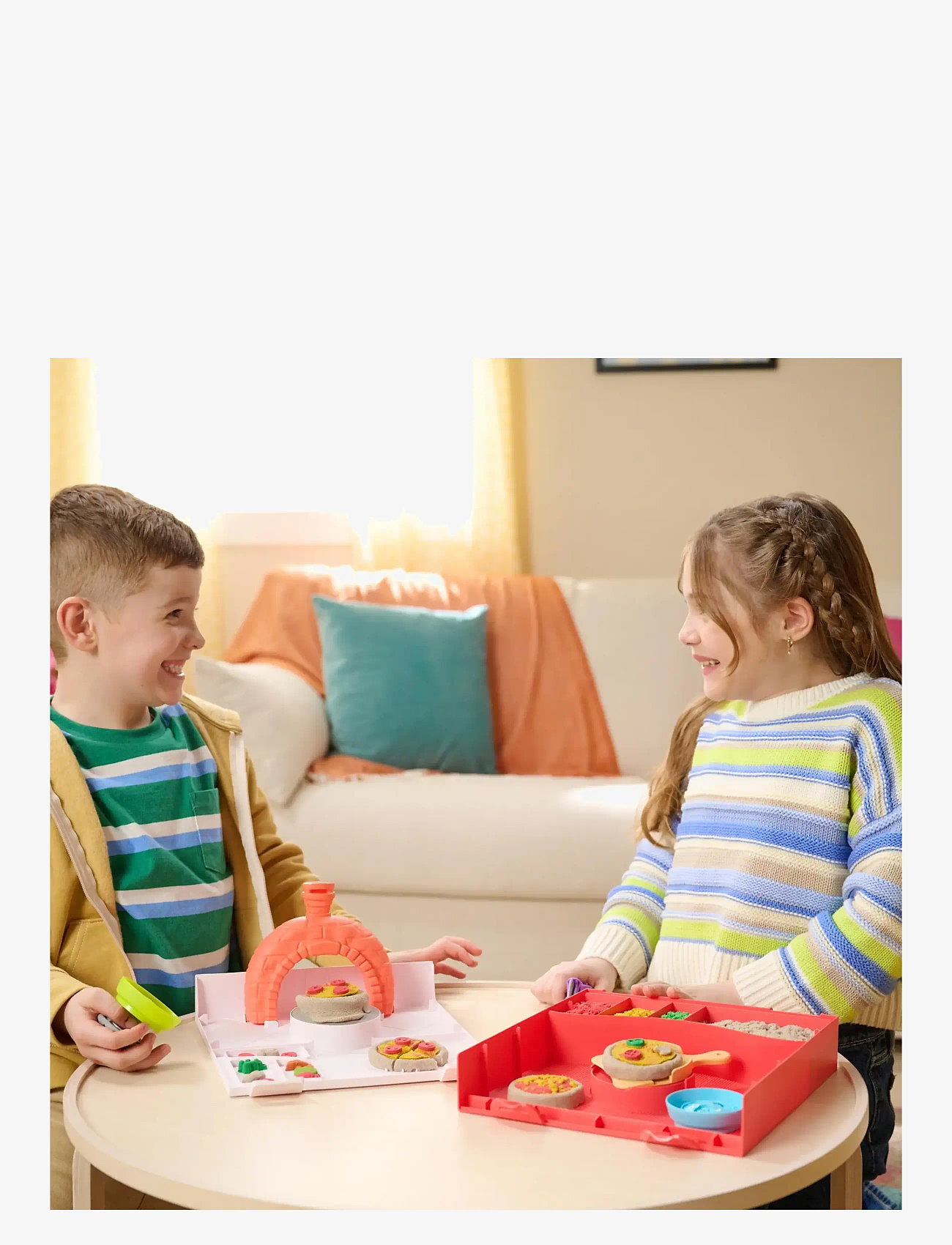 Kinetic Sand - Kinetic Sand Squish Pizza - leklera - muti - 5