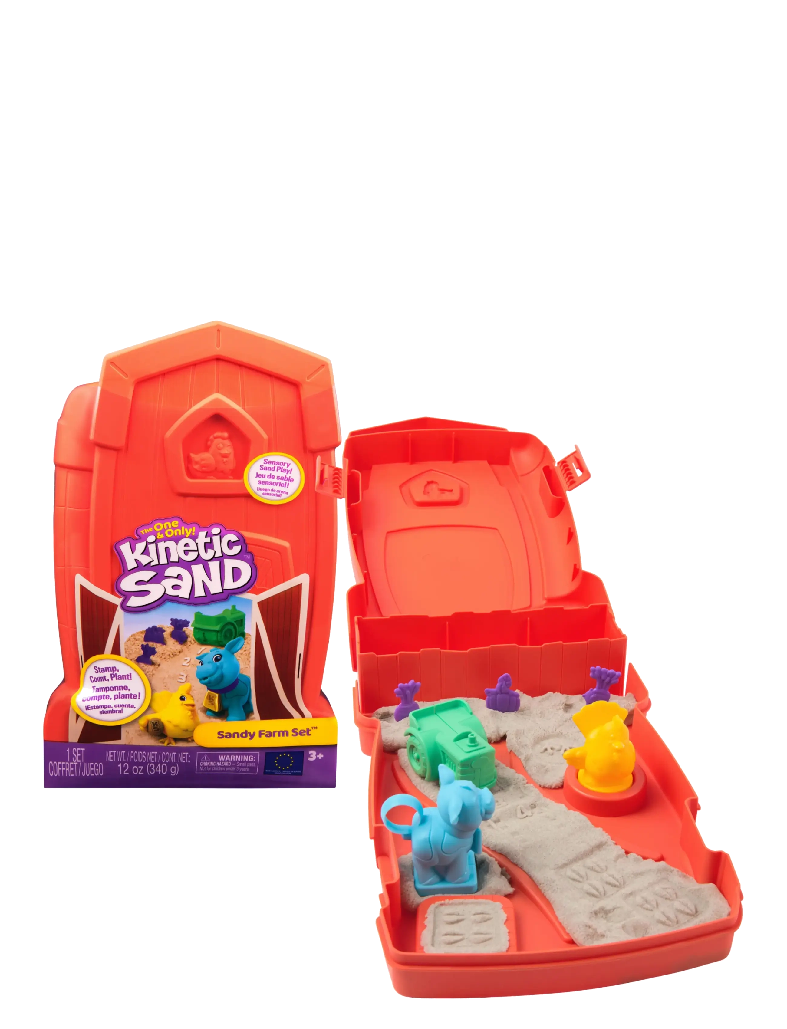 Kinetic Sand - Kinetic Sand Sandy Farm Set - julegaver under 300kr - muti - 3