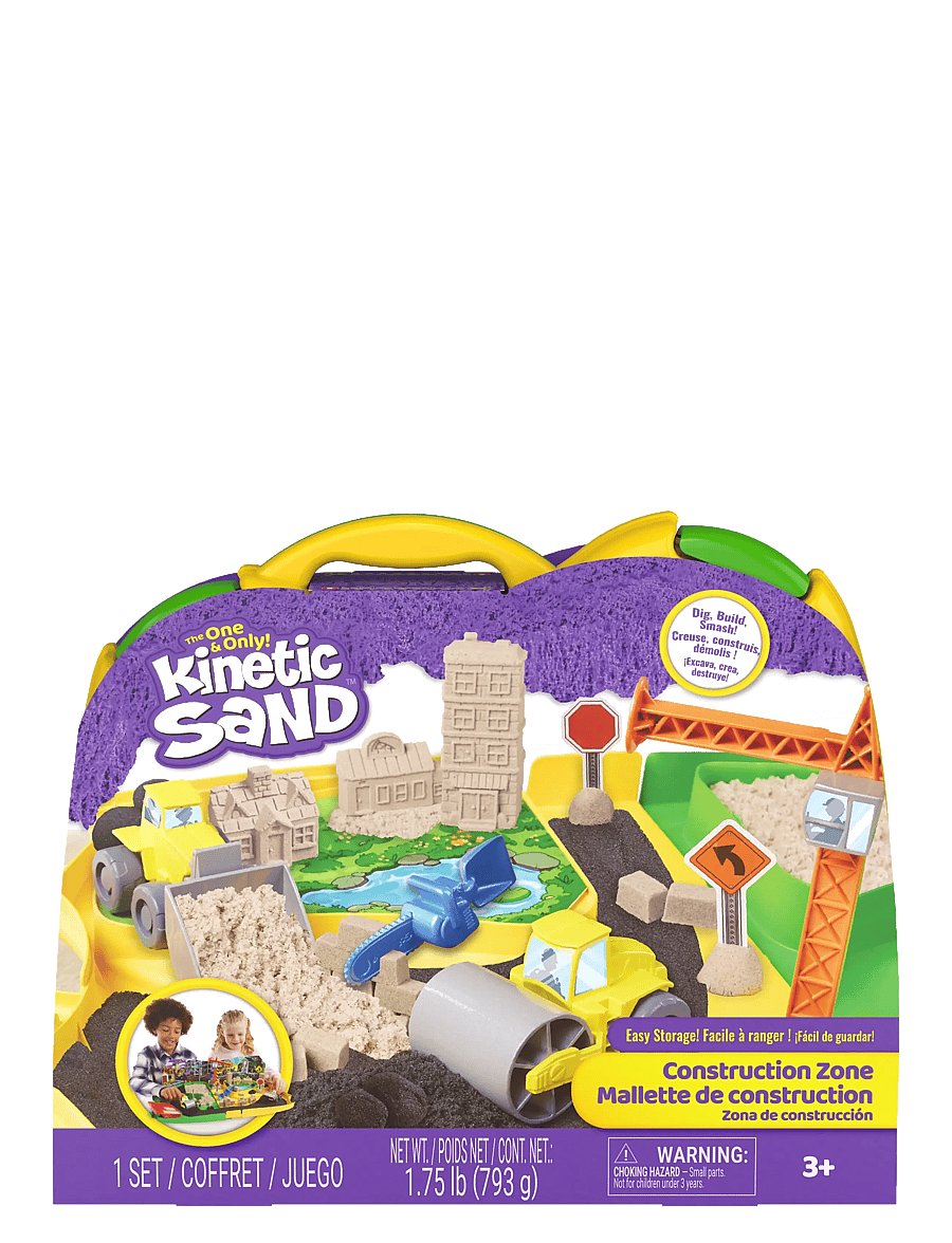 Kinetic Sand - Kinetic Sand Construction Zone - byggesæt - multi - 1