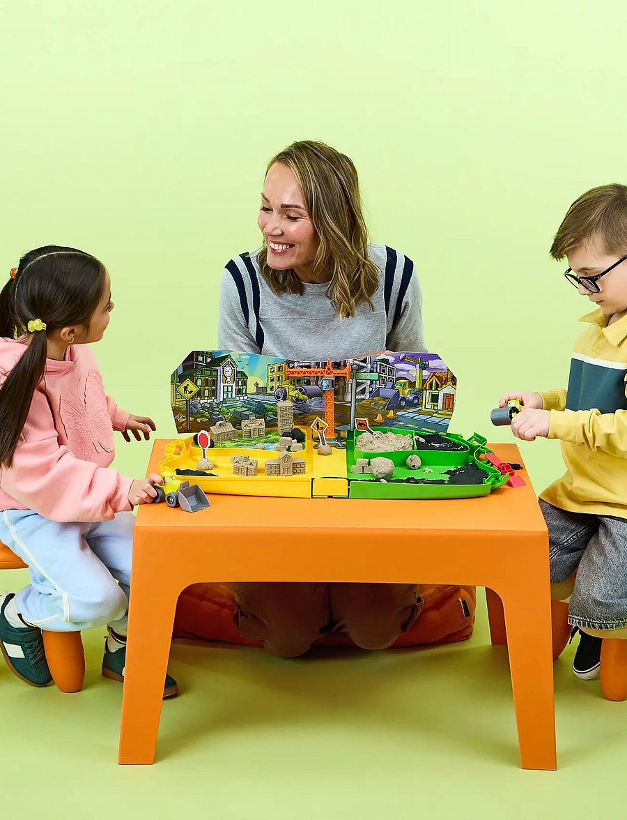 Kinetic Sand - Kinetic Sand Construction Zone - byggesæt - multi - 0