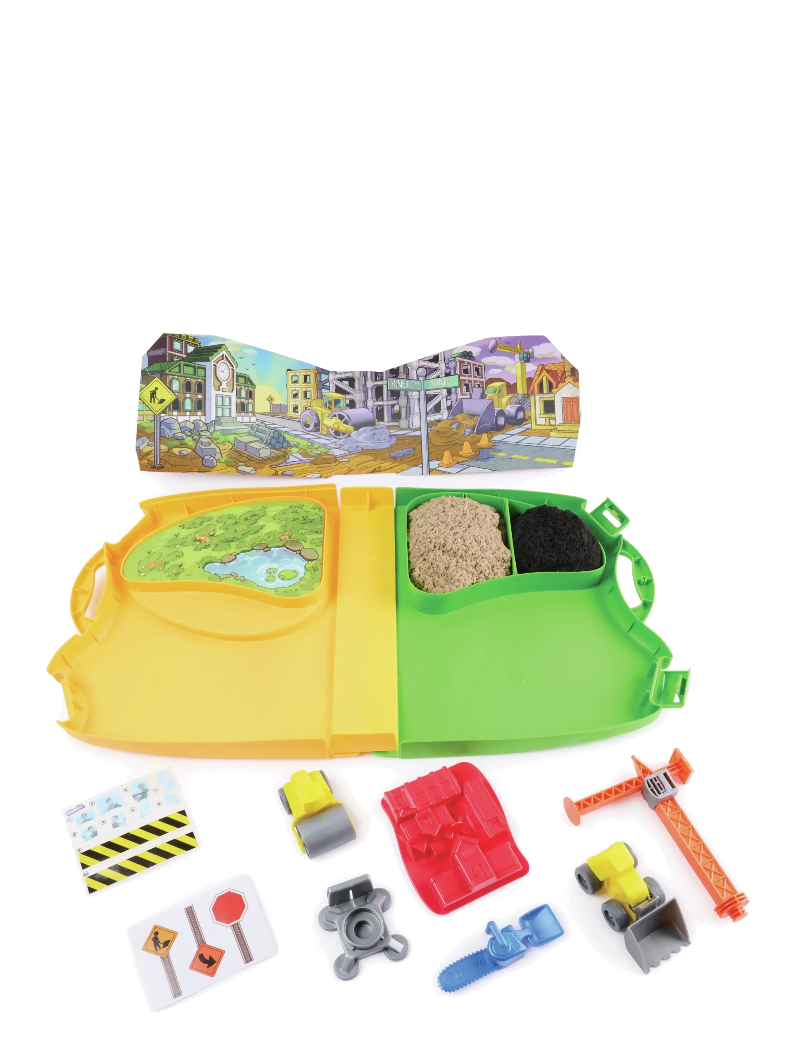 Kinetic Sand - Kinetic Sand Construction Zone - byggesæt - multi - 3