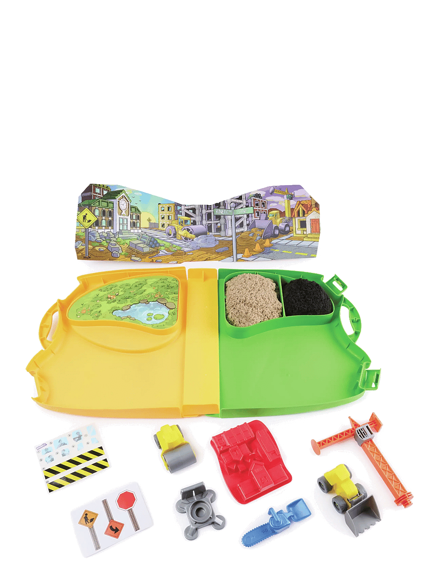 Kinetic Sand - Kinetic Sand Construction Zone - byggesæt - multi - 3