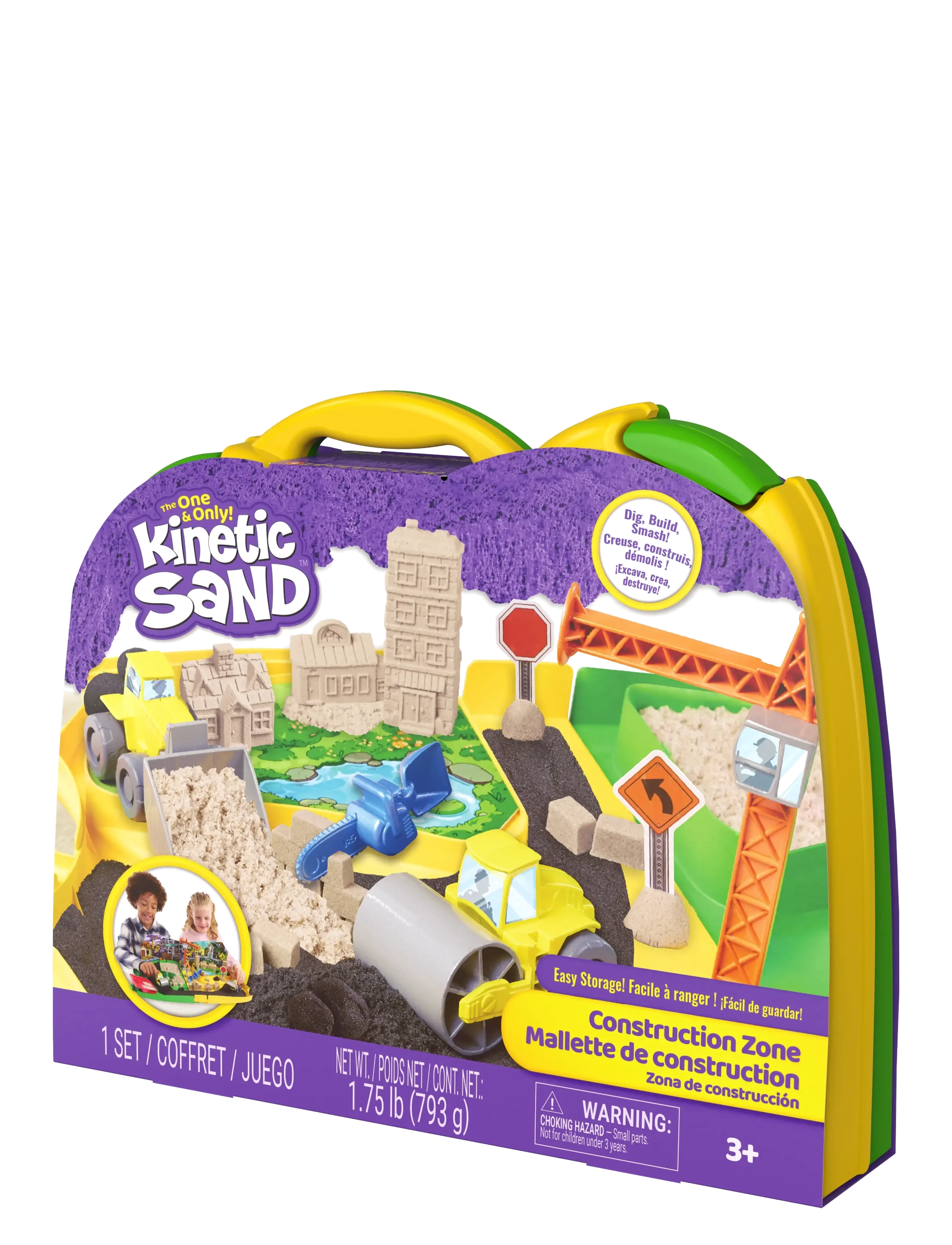 Kinetic Sand - Kinetic Sand Construction Zone - byggesæt - multi - 4