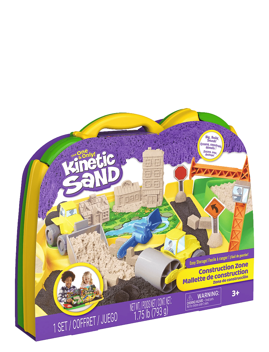 Kinetic Sand - Kinetic Sand Construction Zone - byggesæt - multi - 5