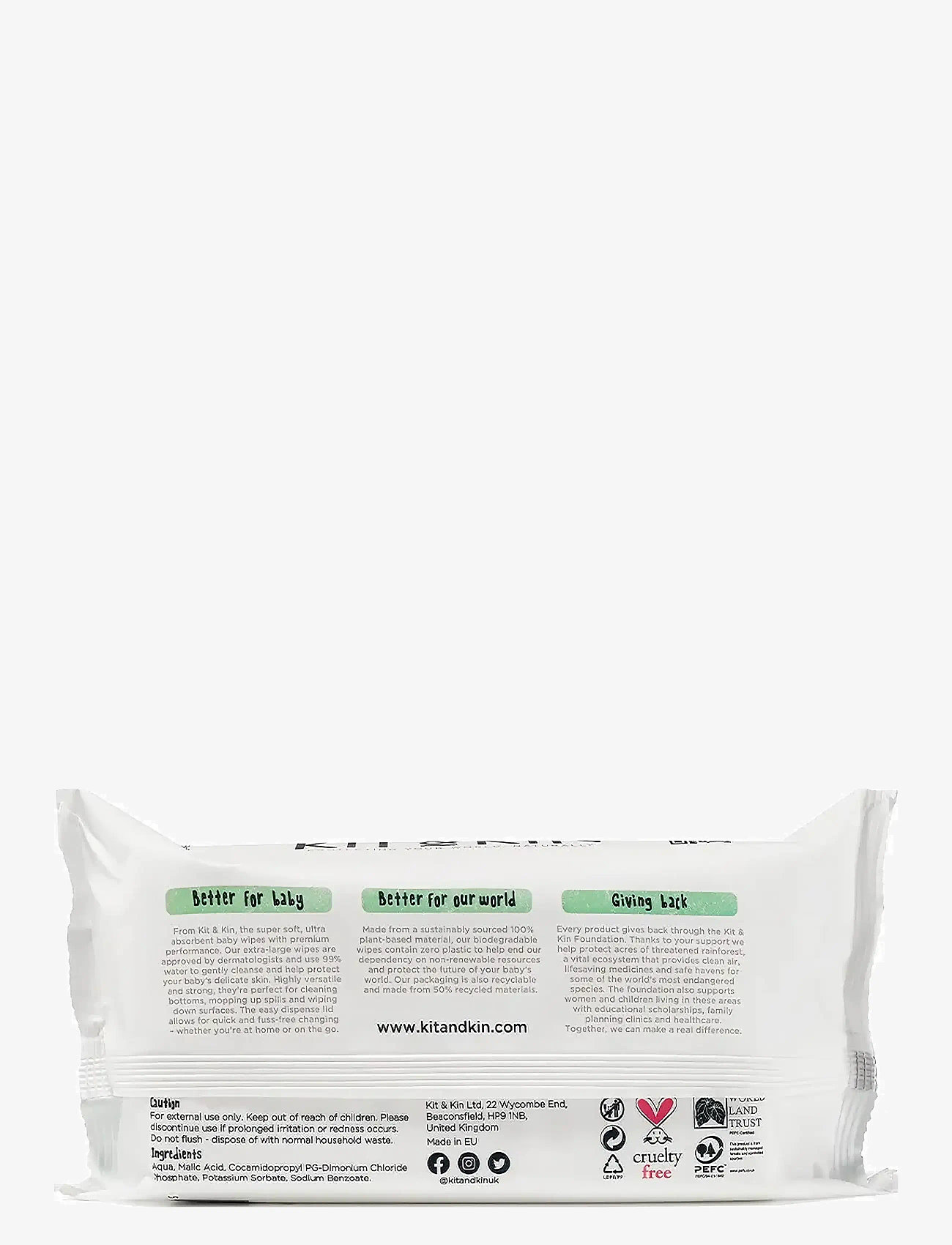 Kit & Kin - Kit & Kin Baby Wipes 60-p - babyvård - white - 2