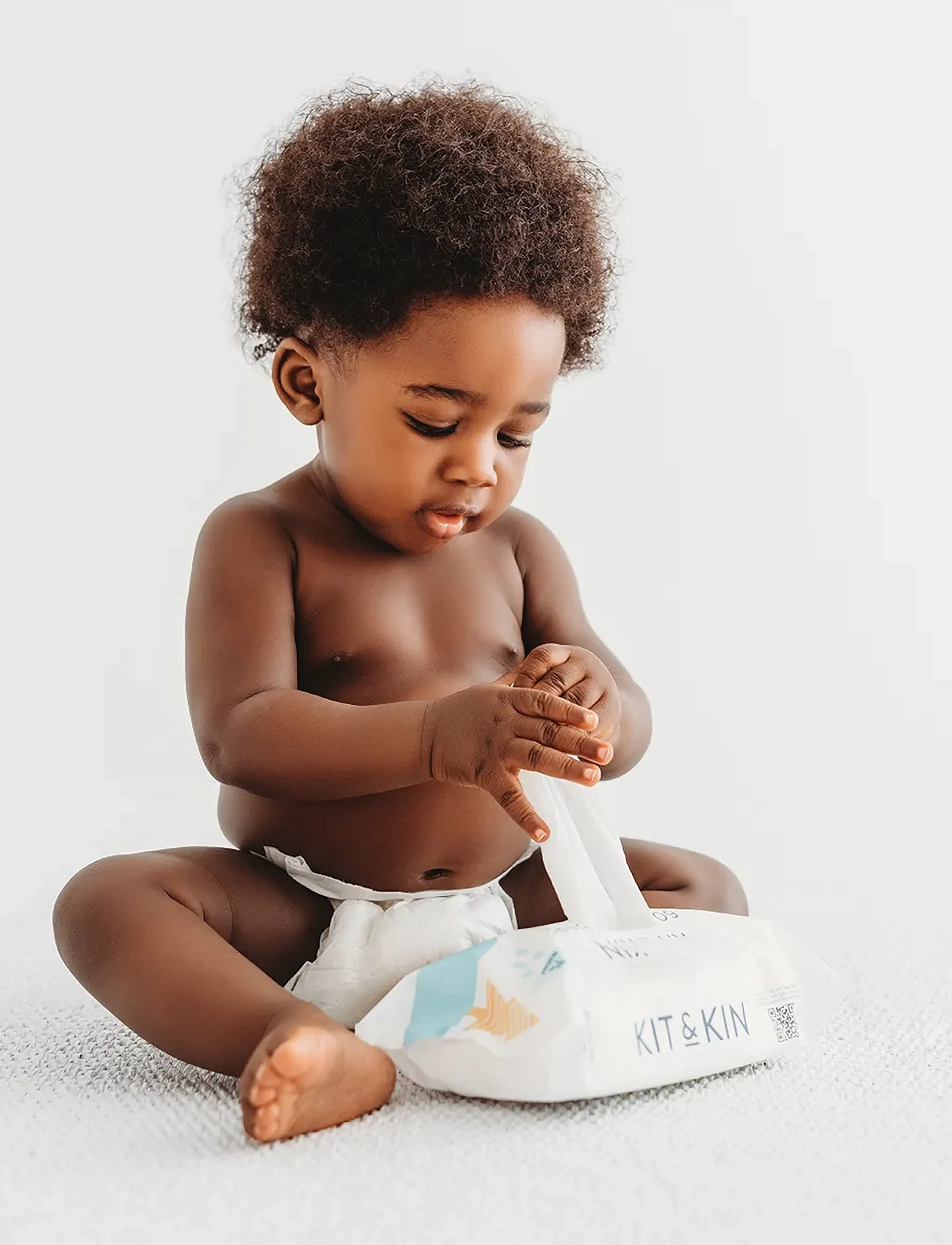 Kit & Kin - Kit & Kin Baby Wipes 60-p - våtservetter - white - 3
