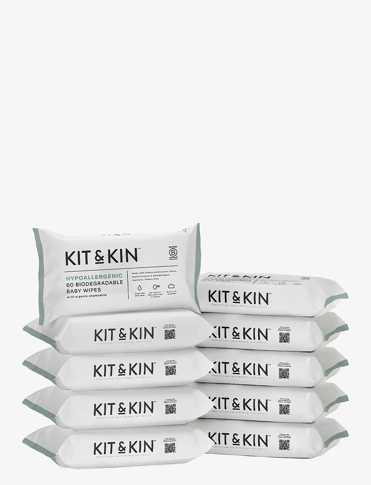 Kit & Kin - Baby Wipes 10x60 - babypleje - white - 1