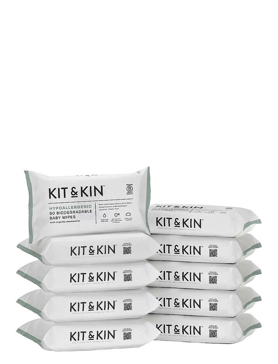 Kit & Kin - Baby Wipes 10x60 - pyyhkeet vauvoille - white - 1