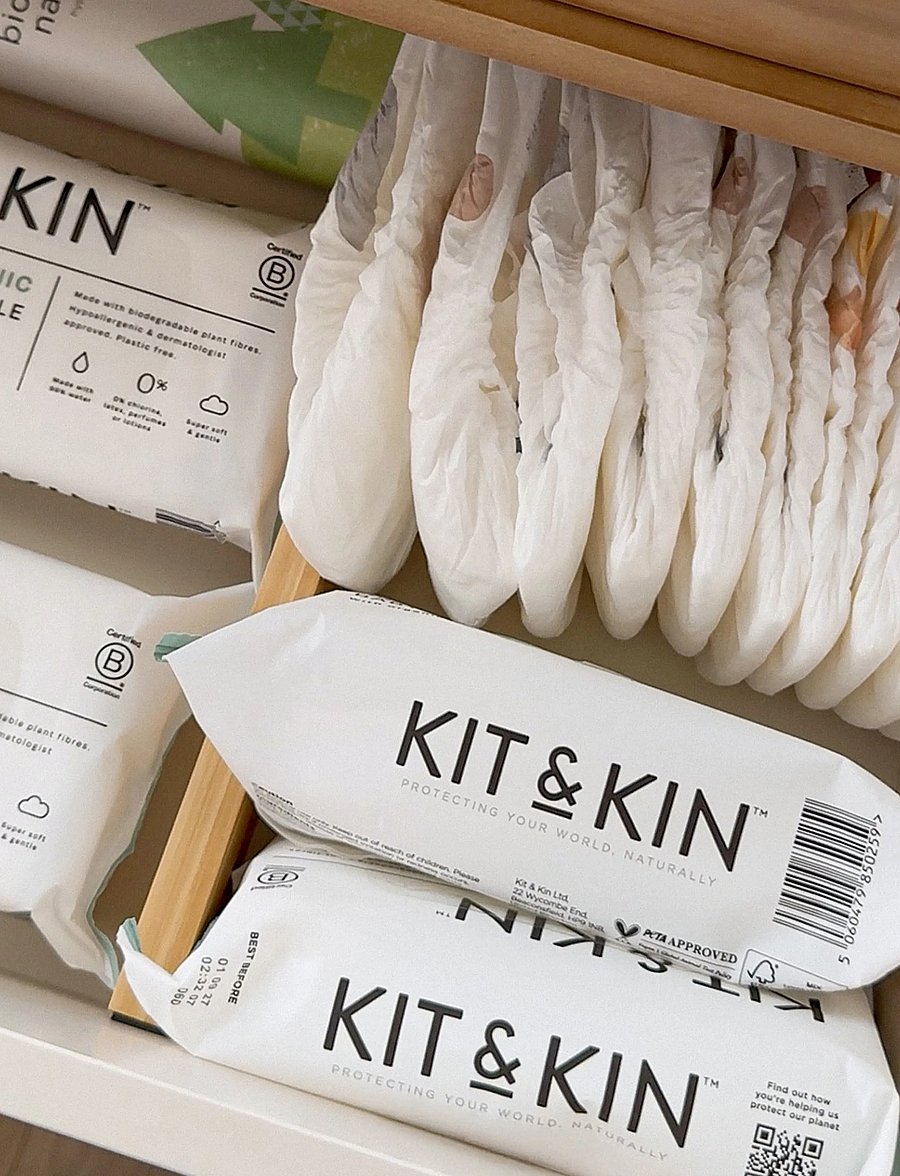 Kit & Kin - Baby Wipes 10x60 - pyyhkeet vauvoille - white - 4