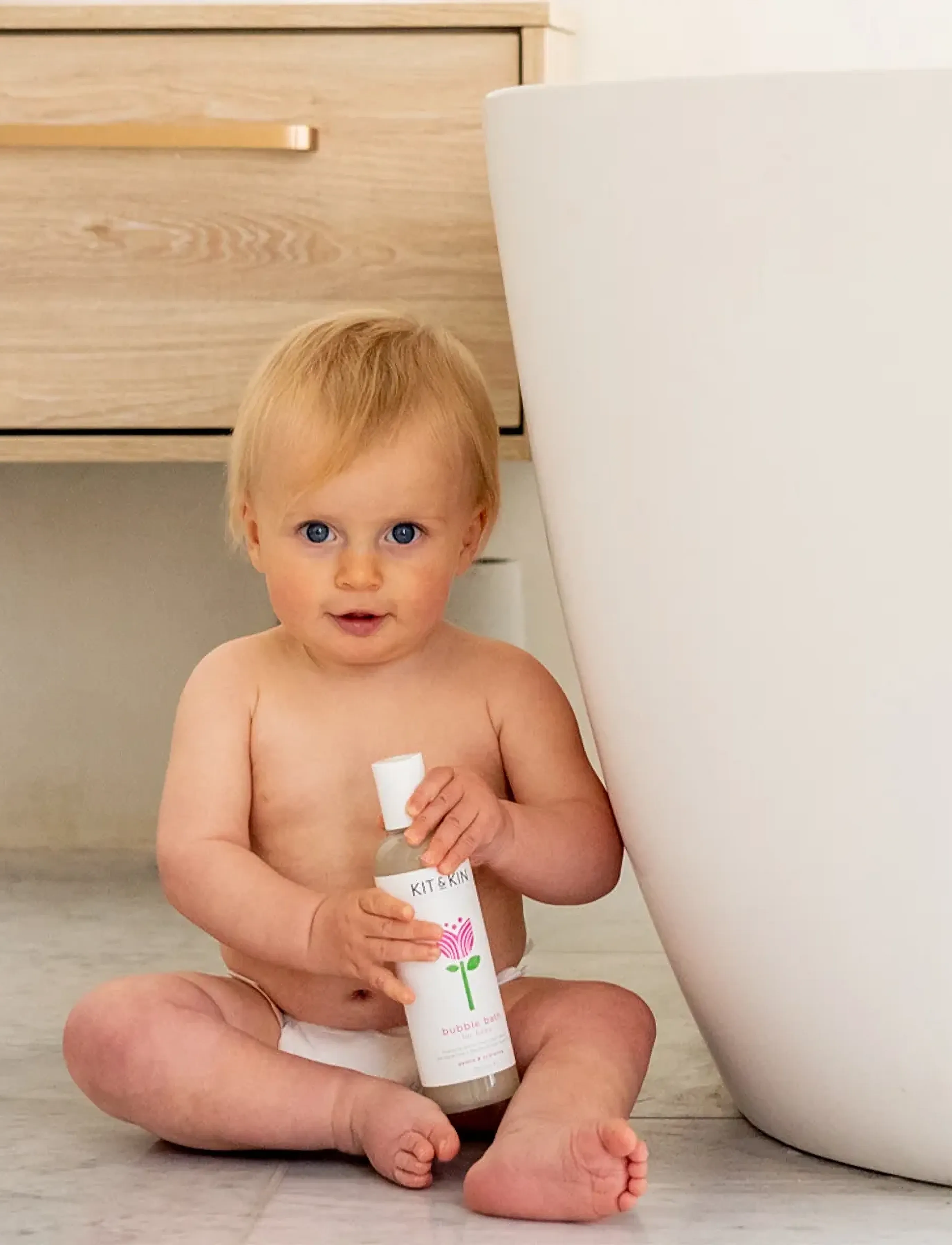 Kit & Kin Baby Bubble Bath, Børn, Baby Boblebad, Hvid, Str: 250 ML