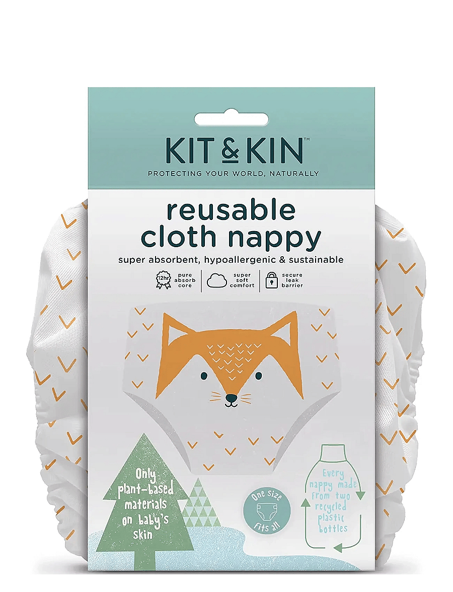 Kit & Kin - Reusable Nappy - blöjor - white - 2