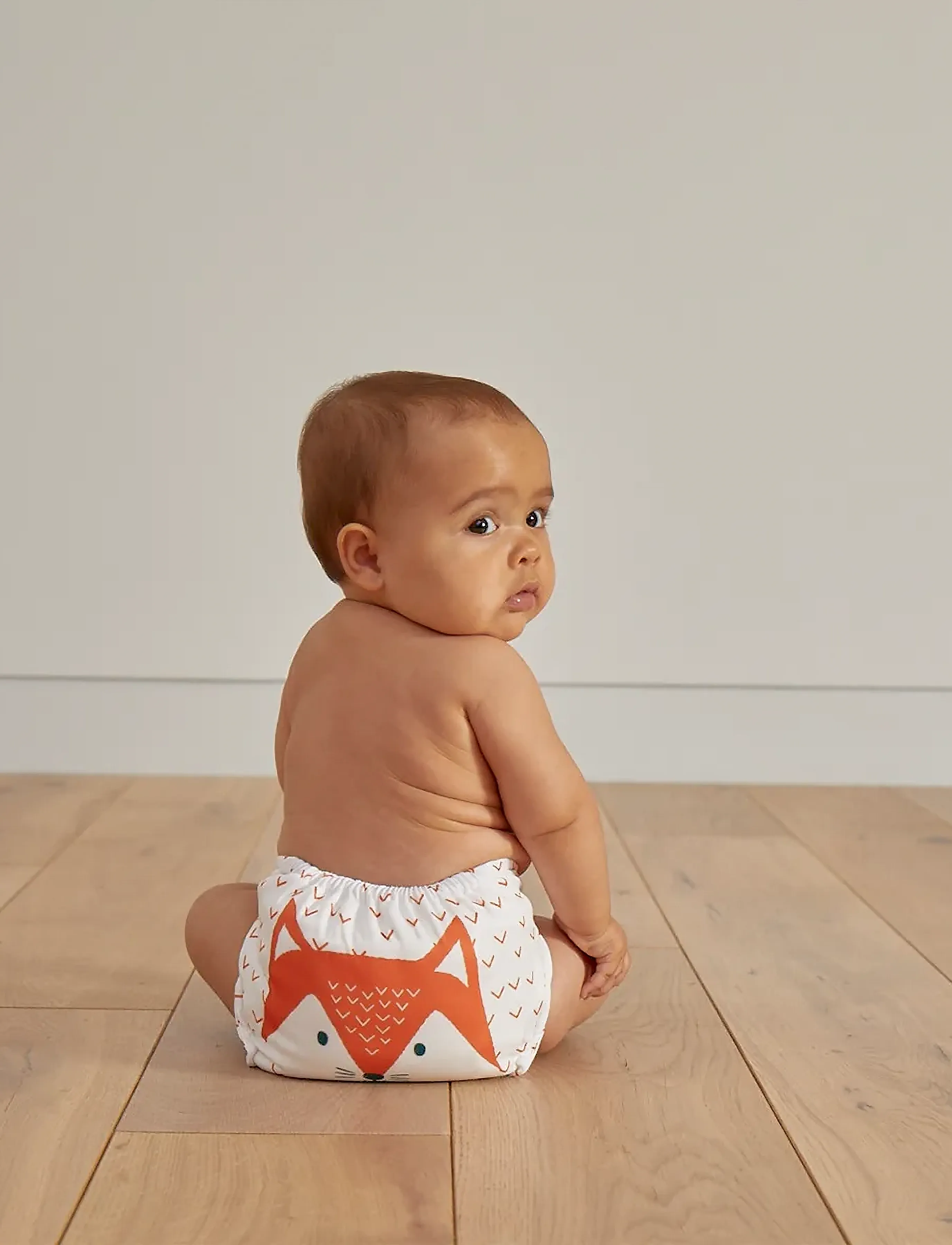 Kit & Kin Reusable Nappy, Børn, Genanvendelig Ble, Hvid, Str: ONE SIZE