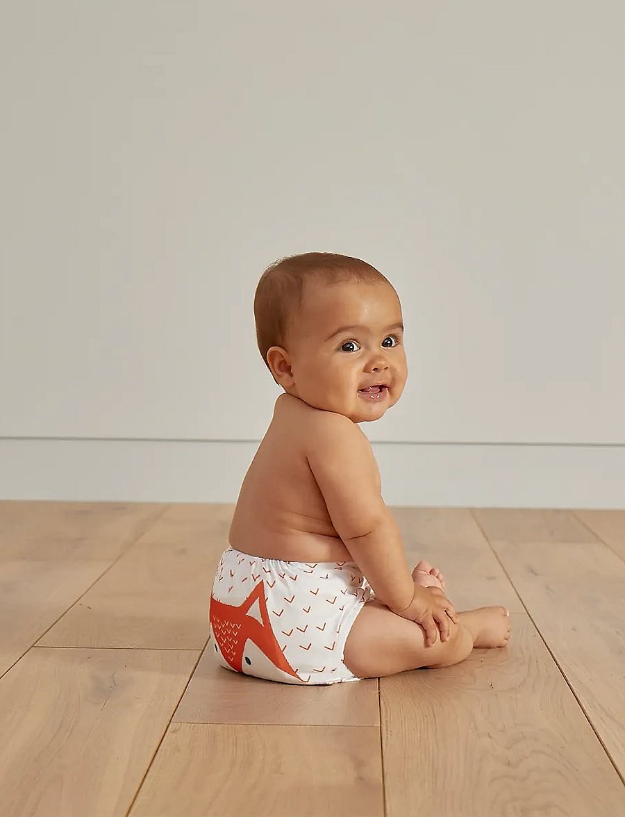 Kit & Kin - Reusable Nappy - blöjor - white - 4