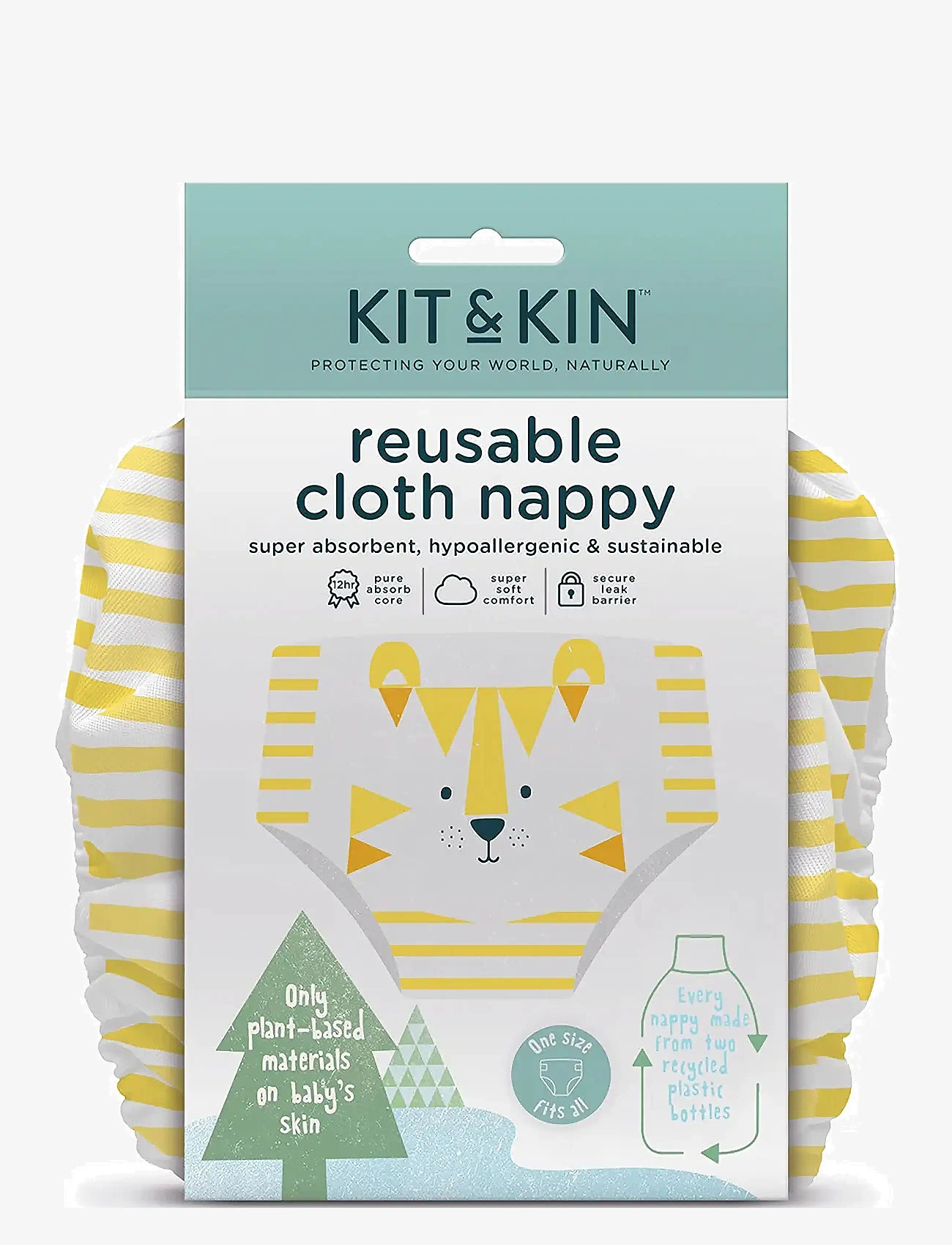Kit & Kin - Reusable Nappy - bleier - white - 2