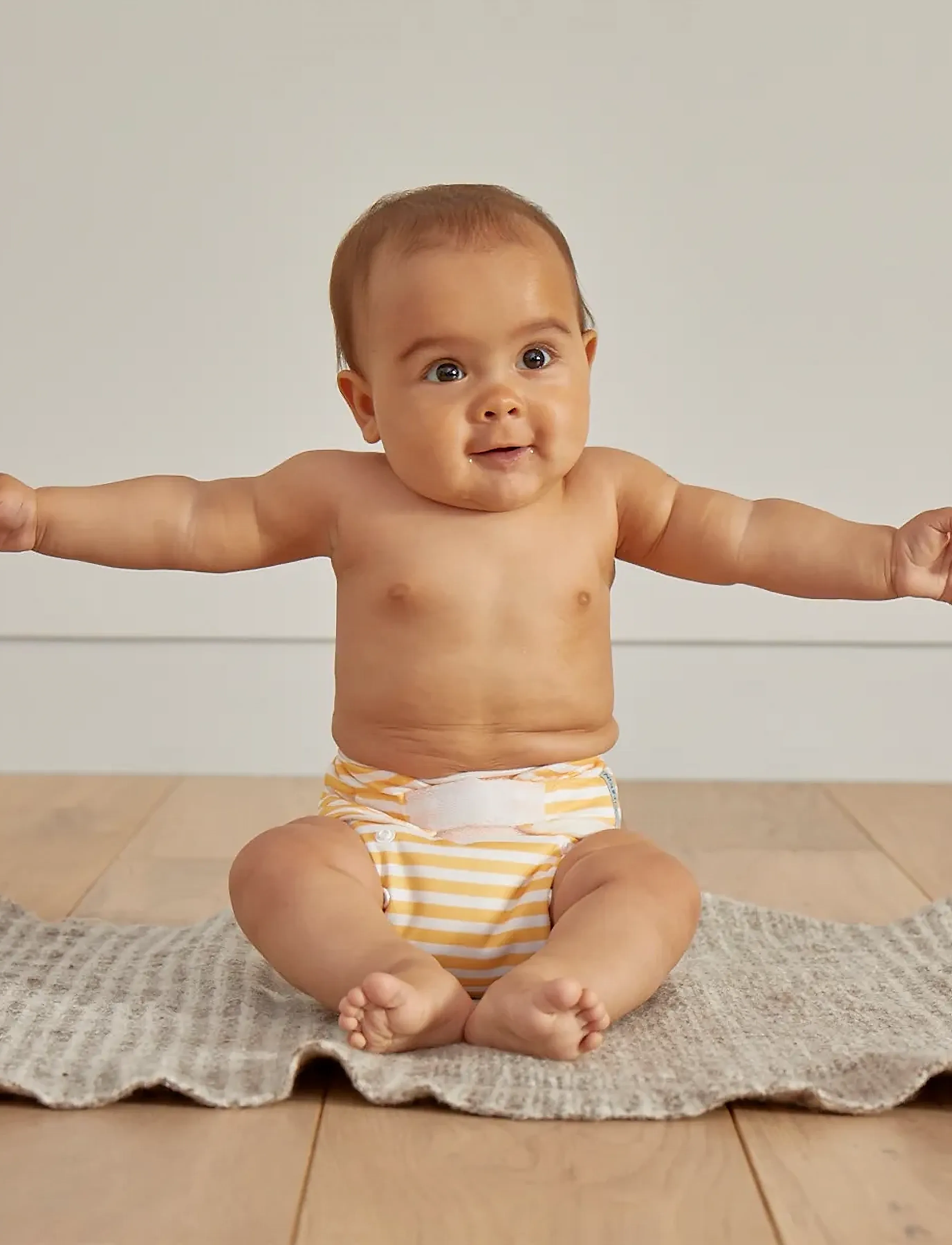 Kit & Kin Reusable Nappy, Børn, Genanvendelig Ble, Hvid, Str: ONE SIZE