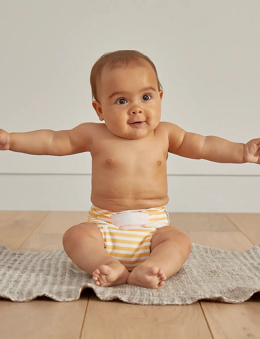 Kit & Kin - Reusable Nappy - blöjor - white - 0