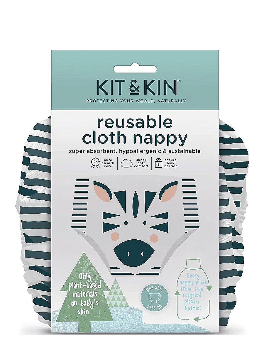 Kit & Kin - Reusable Nappy - bleyjur - white - 2
