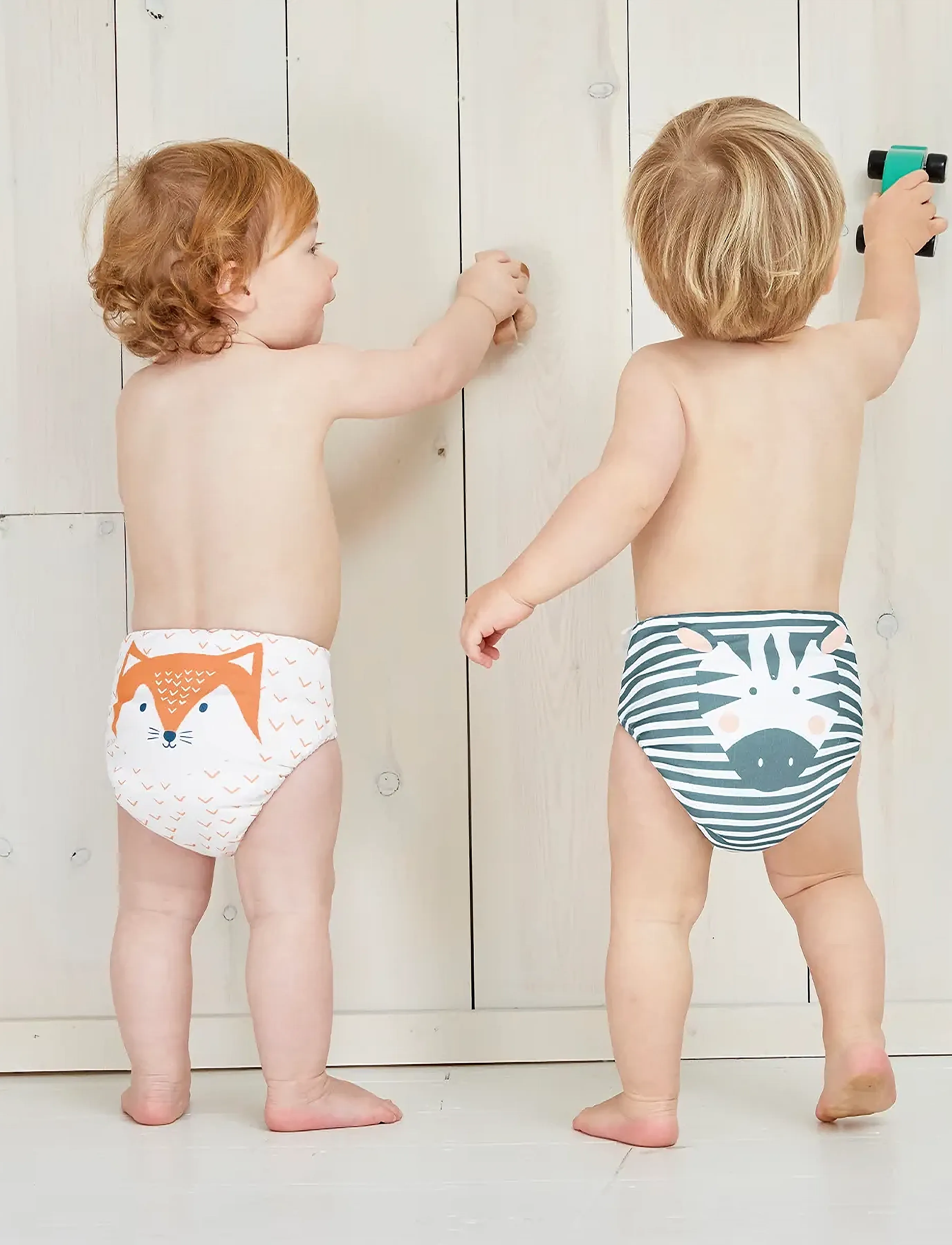 Kit & Kin - Reusable Nappy - blöjor - white - 5