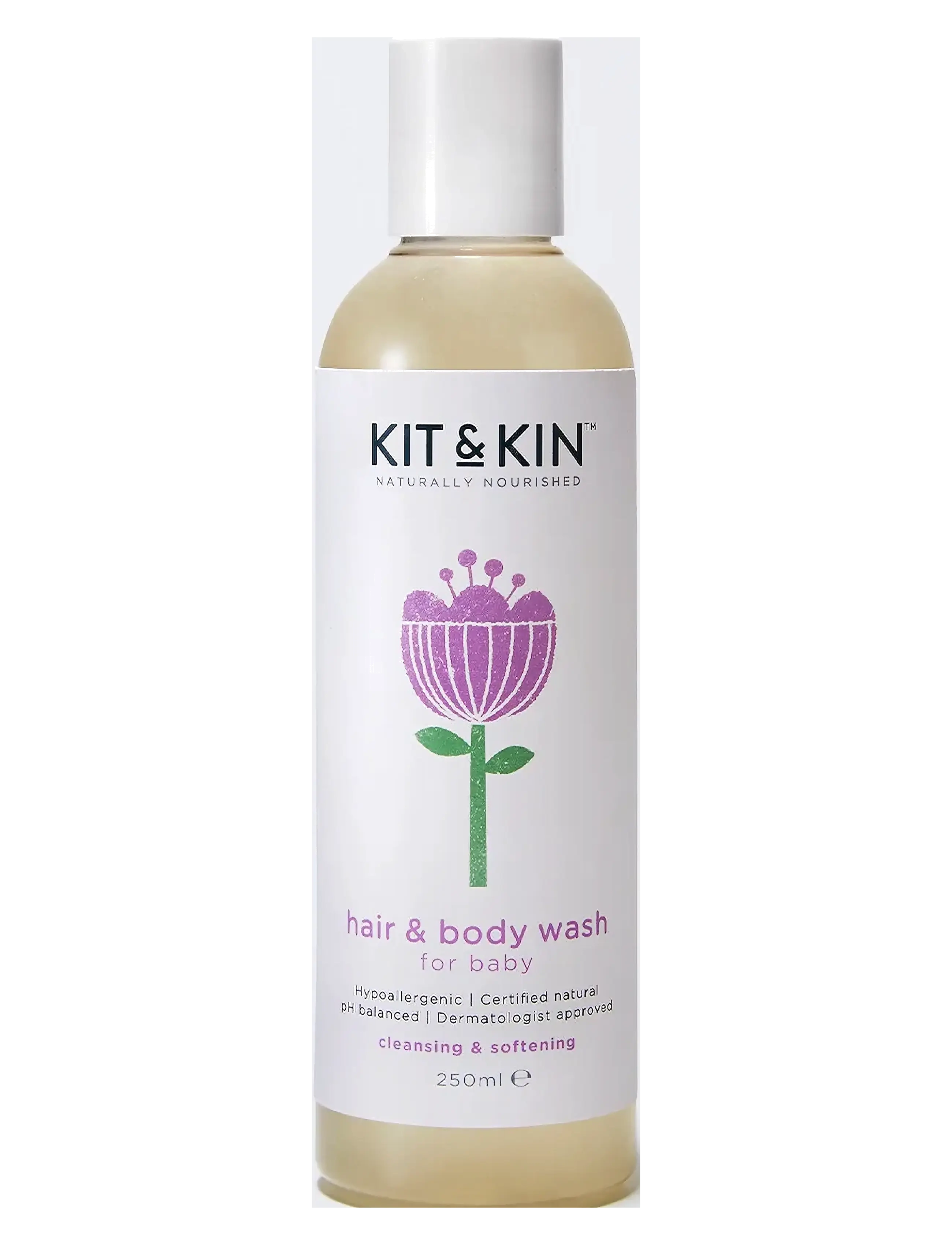 Kit & Kin Baby Shampoo & Body Wash 250ml - Babyvård - WHITE / white