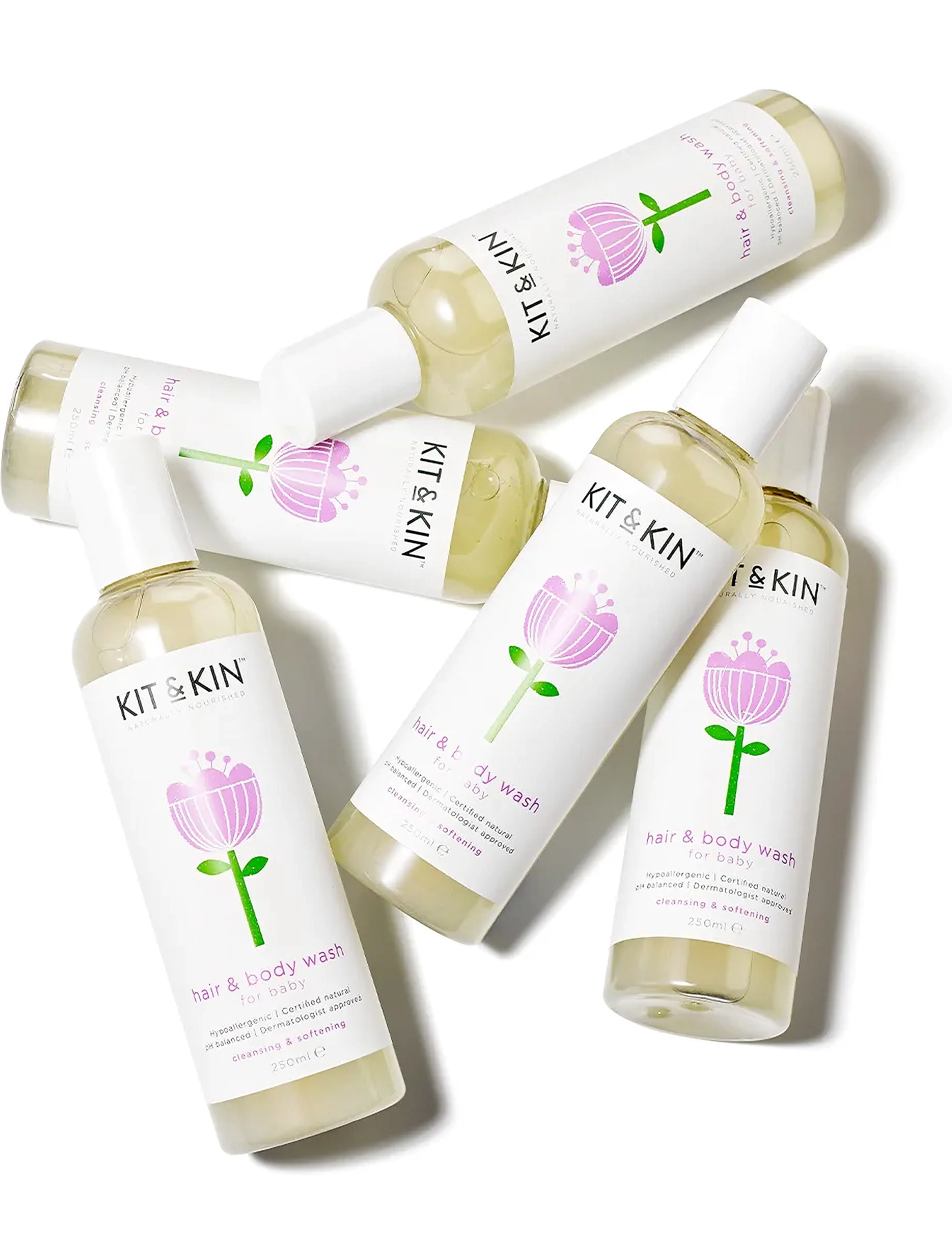 Kit & Kin - Baby Shampoo & Body Wash 250ml - hygiejnetilbehør - white - 4