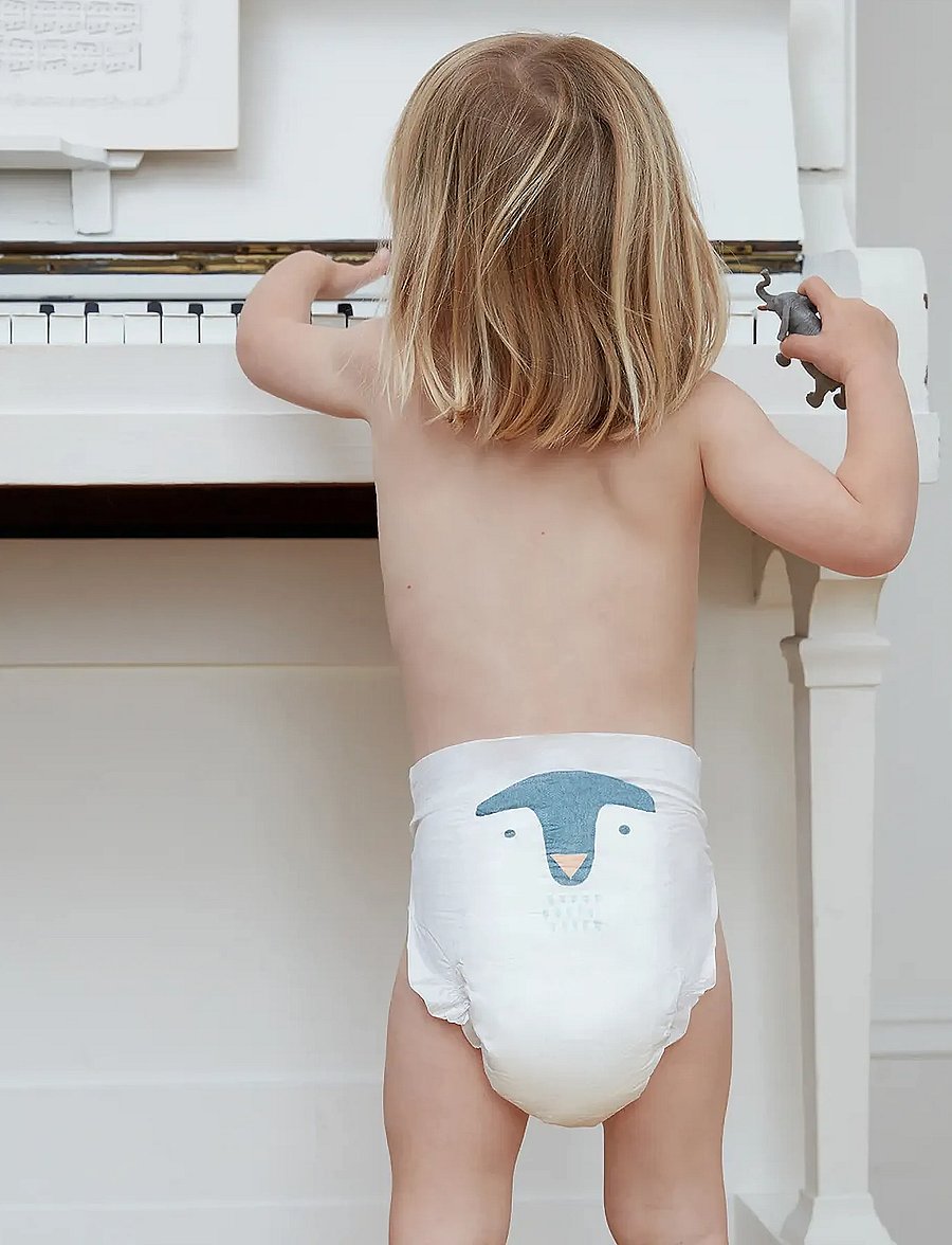 Kit & Kin - Eco Nappies - blöjor - white - 0