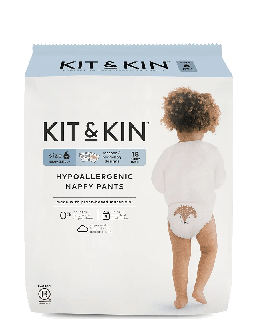 Kit & Kin - Hypoallergenic Nappy Pants - blöjor - white - 2