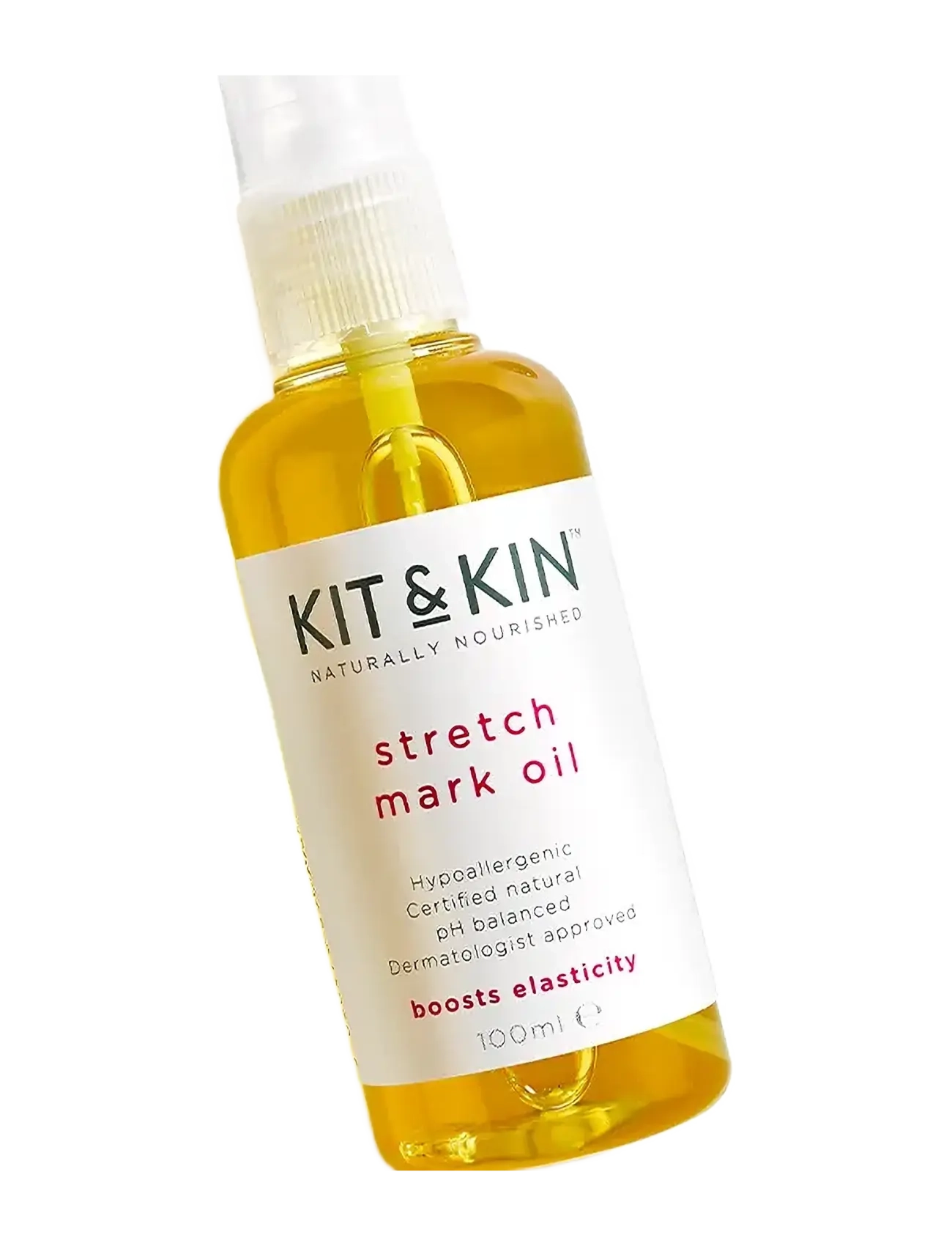 Kit & Kin Stretch Mark Oil - App deal - WHITE / yellow