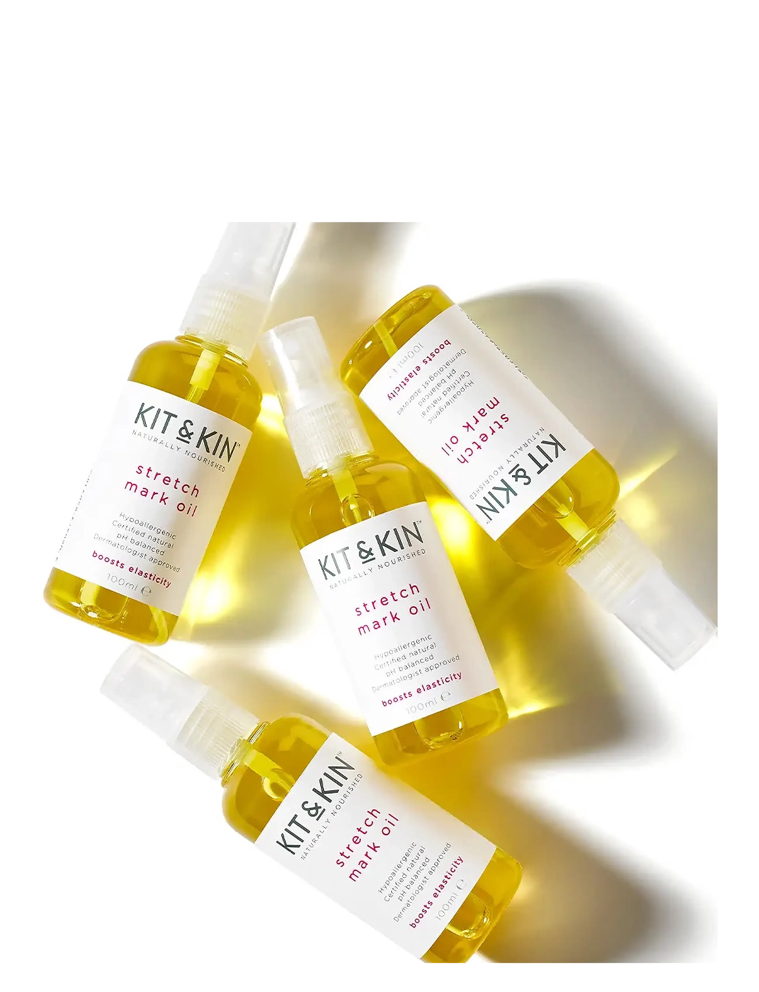 Kit & Kin - Stretch Mark Oil - graviditetsprodukter - white - 2