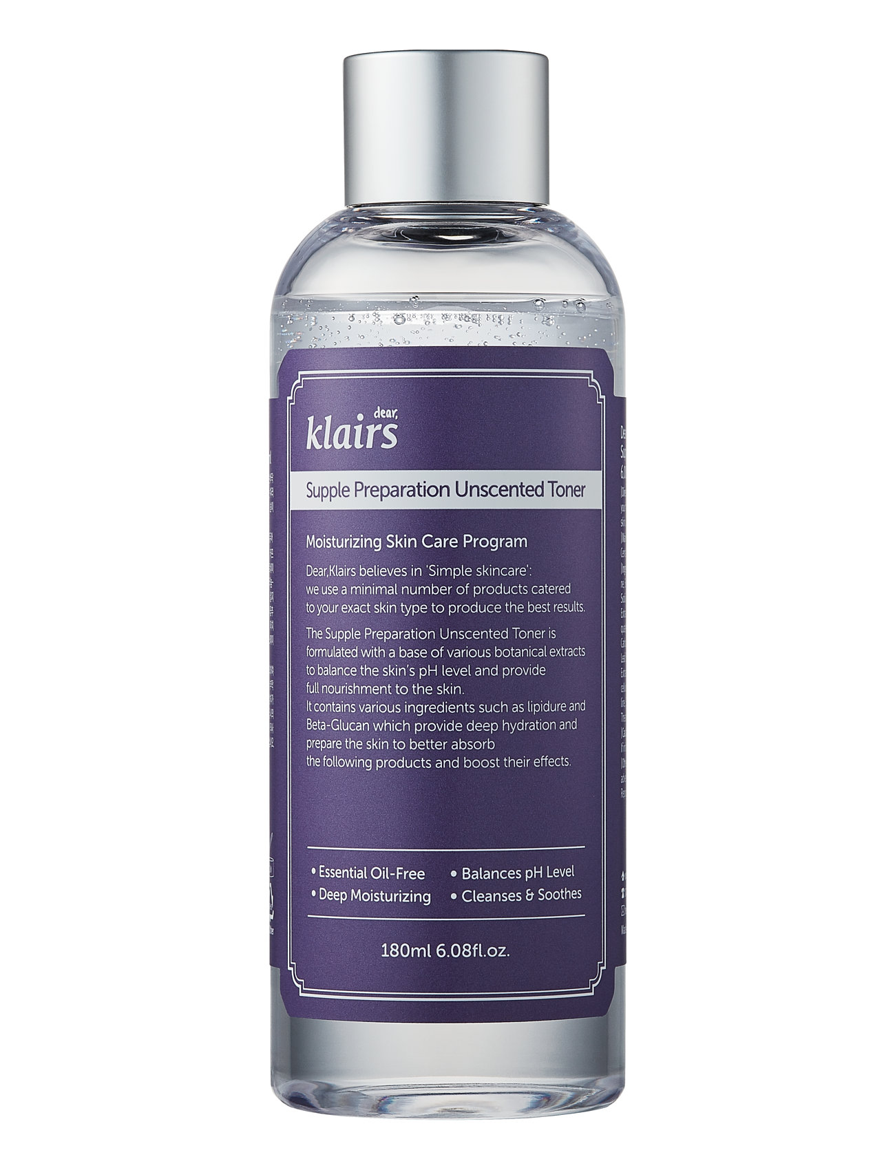 Klairs Supple Preparation Unscented Toner Full Size - Nude - 180 ML