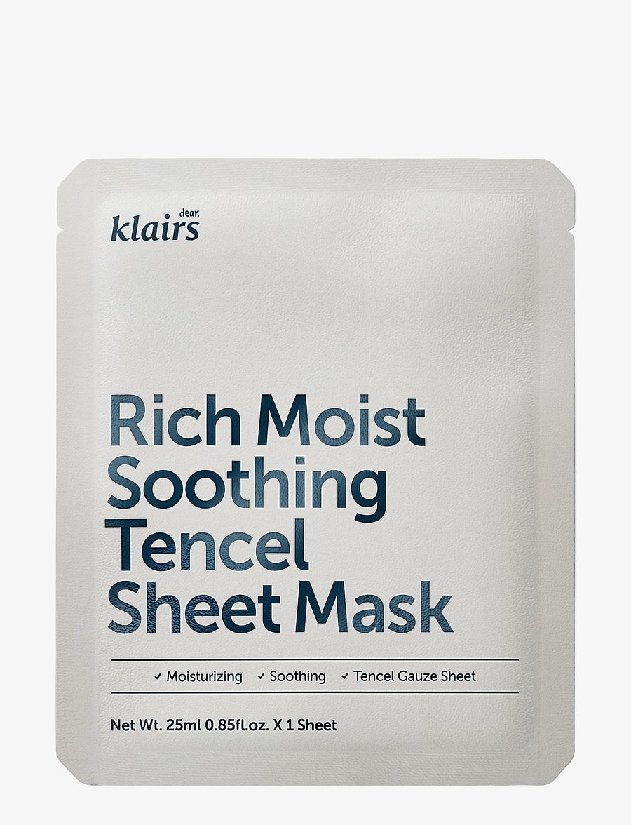 Klairs - Rich Moist Soothing Tencel Sheet Mask - nahahooldus - white - 1
