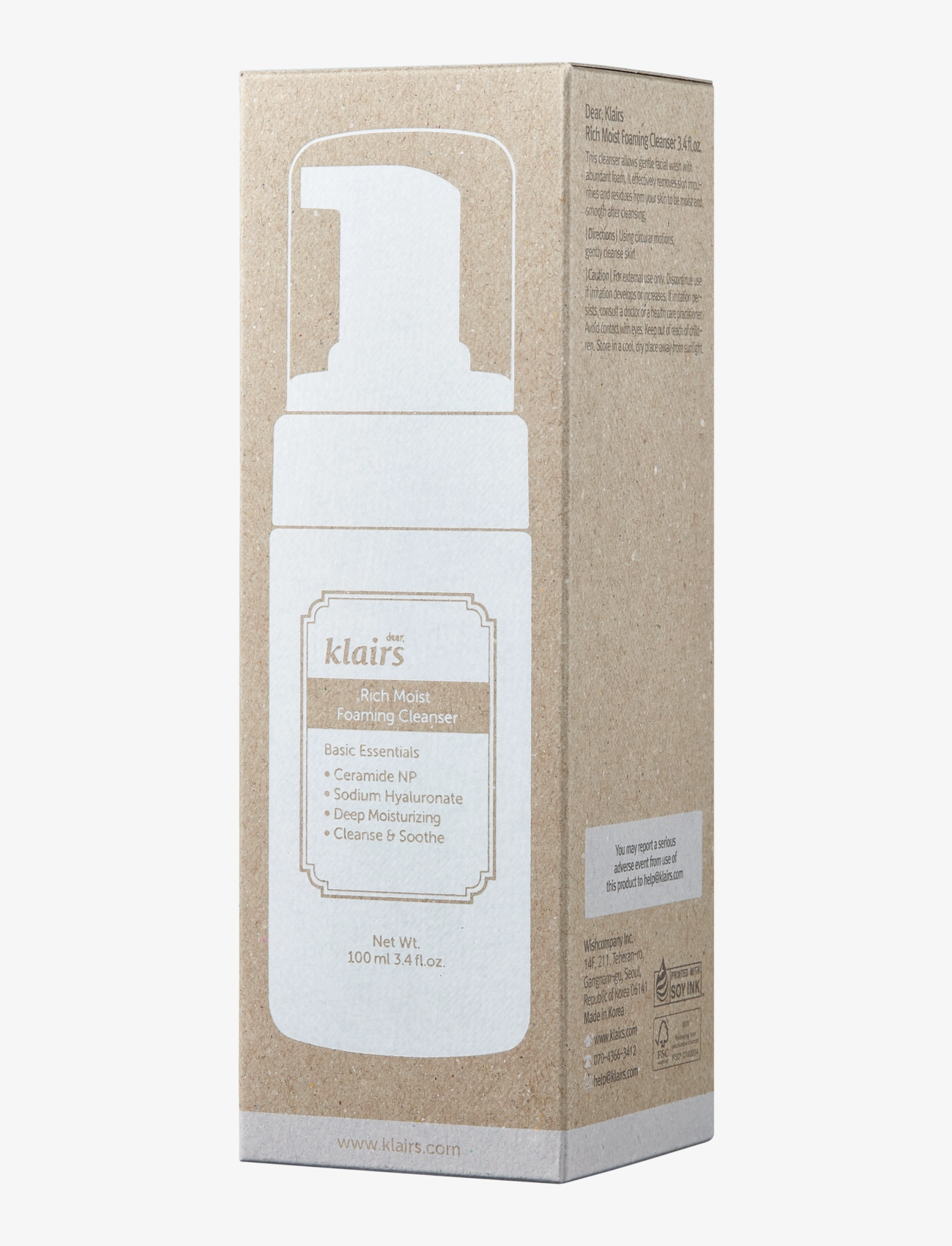 Klairs - Rich Moist Foaming Cleanser - foaming cleanser - white - 2