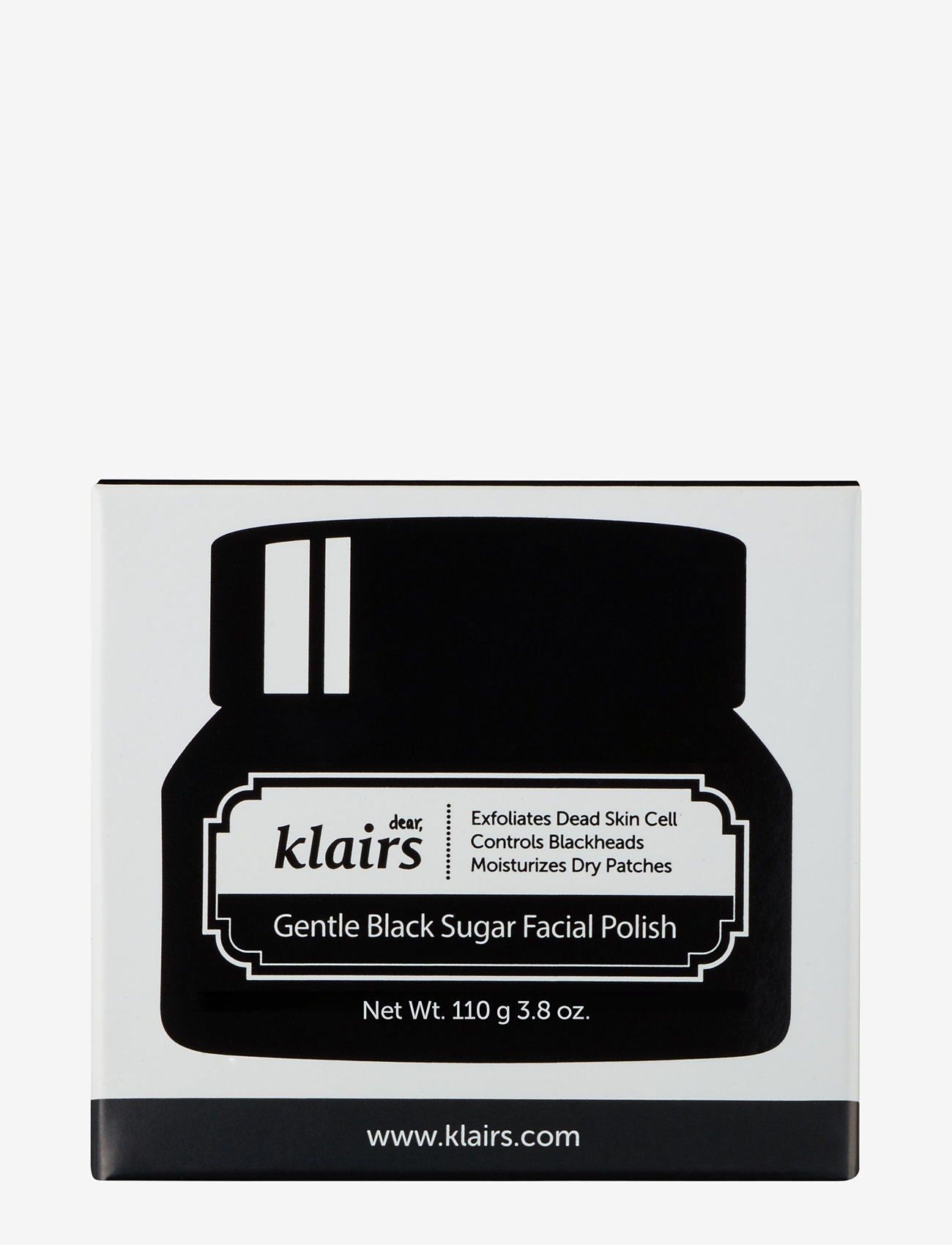 Klairs - Gentle Black Sugar Facial Polish - peeling - ansigte - white - 1