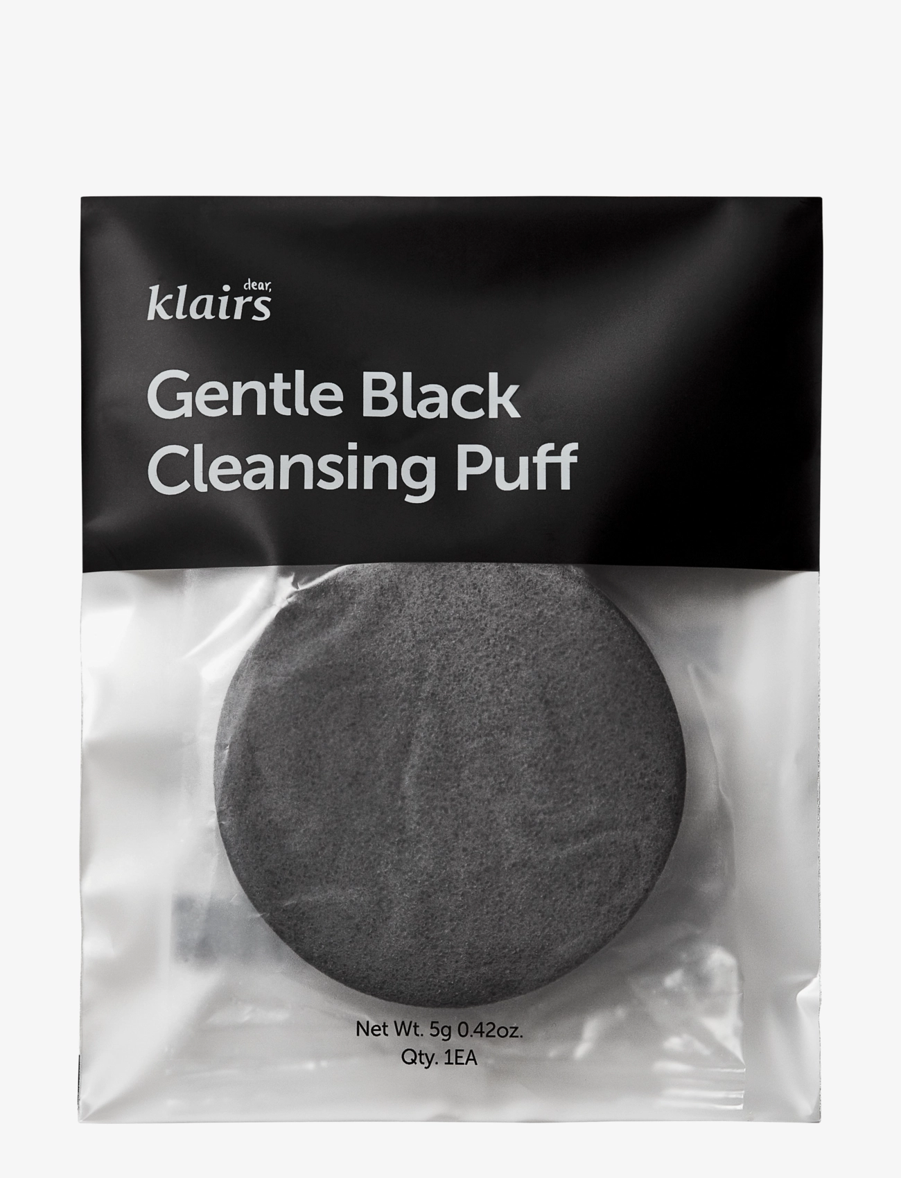 Klairs Gentle Black Cleansing Puff - Hudvårdstillbehör - WHITE / black